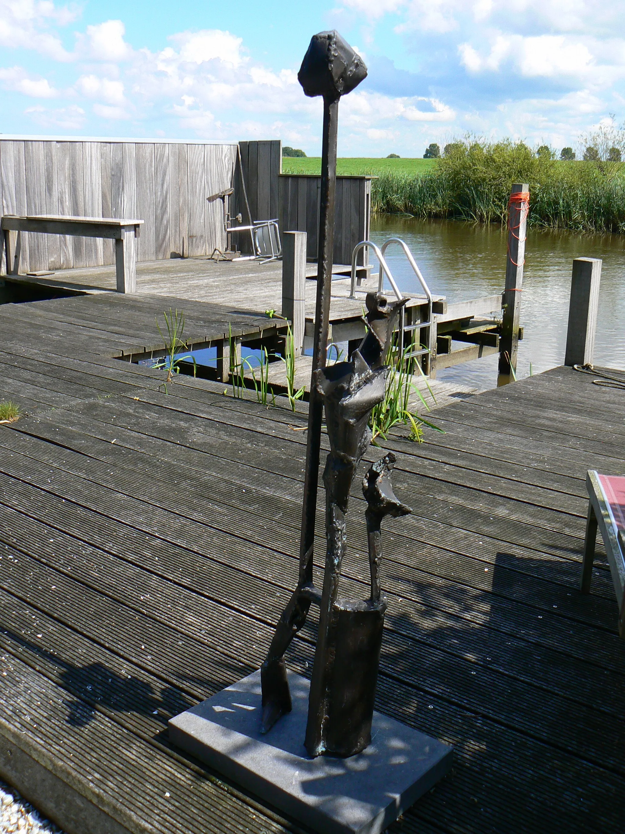 Photo showing: Sculpture by Egbert Hanning in Lauwerzijl/The Netherlands