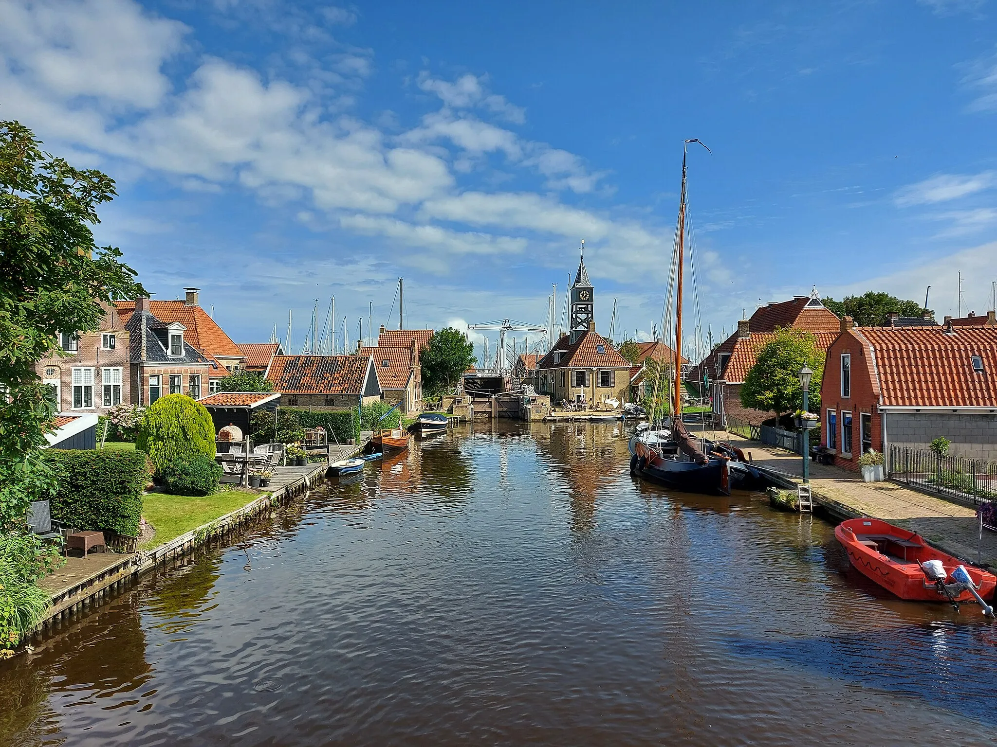 Photo showing: Hindeloopen in summer 2021