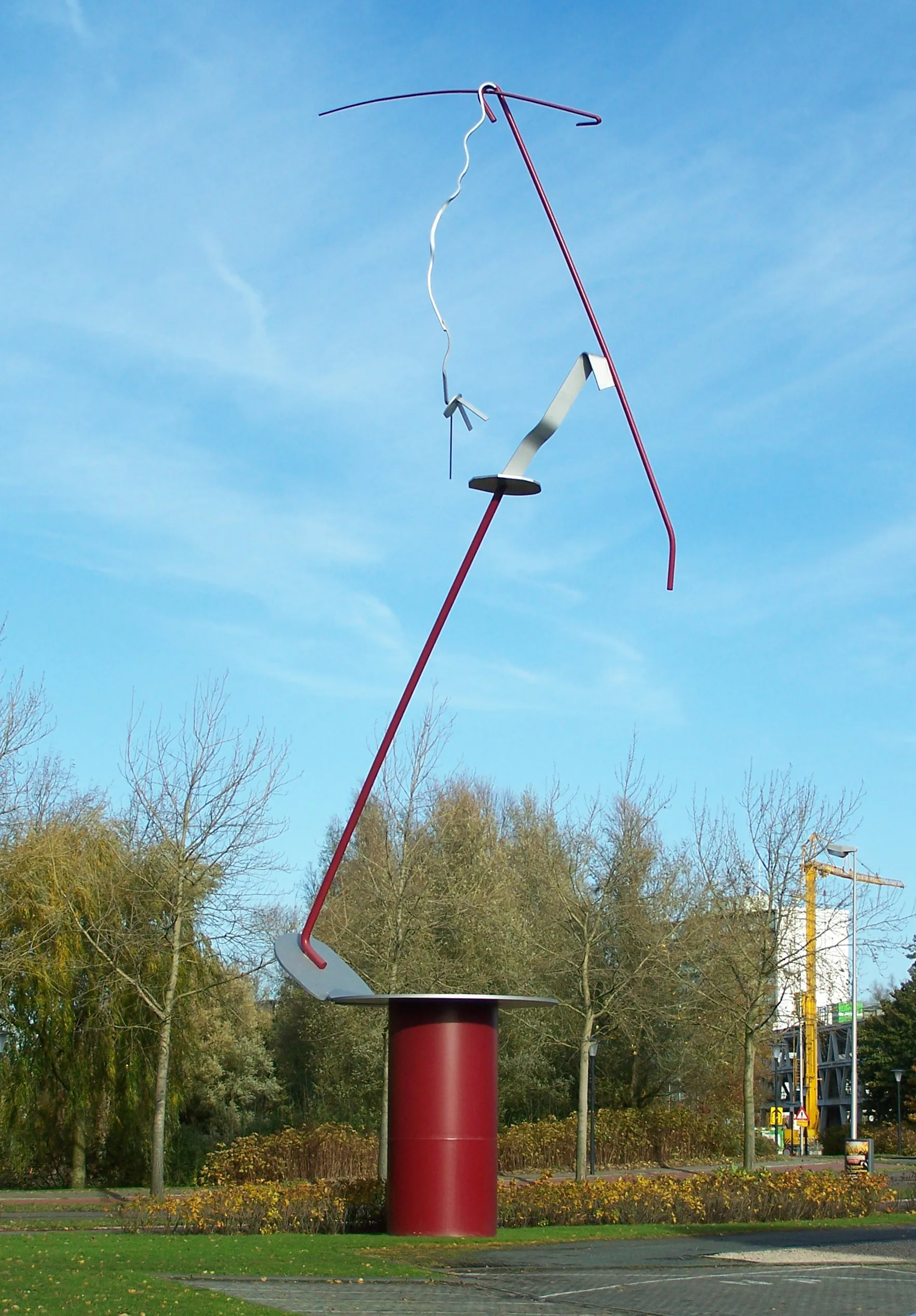 Photo showing: Sculpture made by Auke de Vries in 1992. Placed at the Rengerslaan in Leeuwarden.