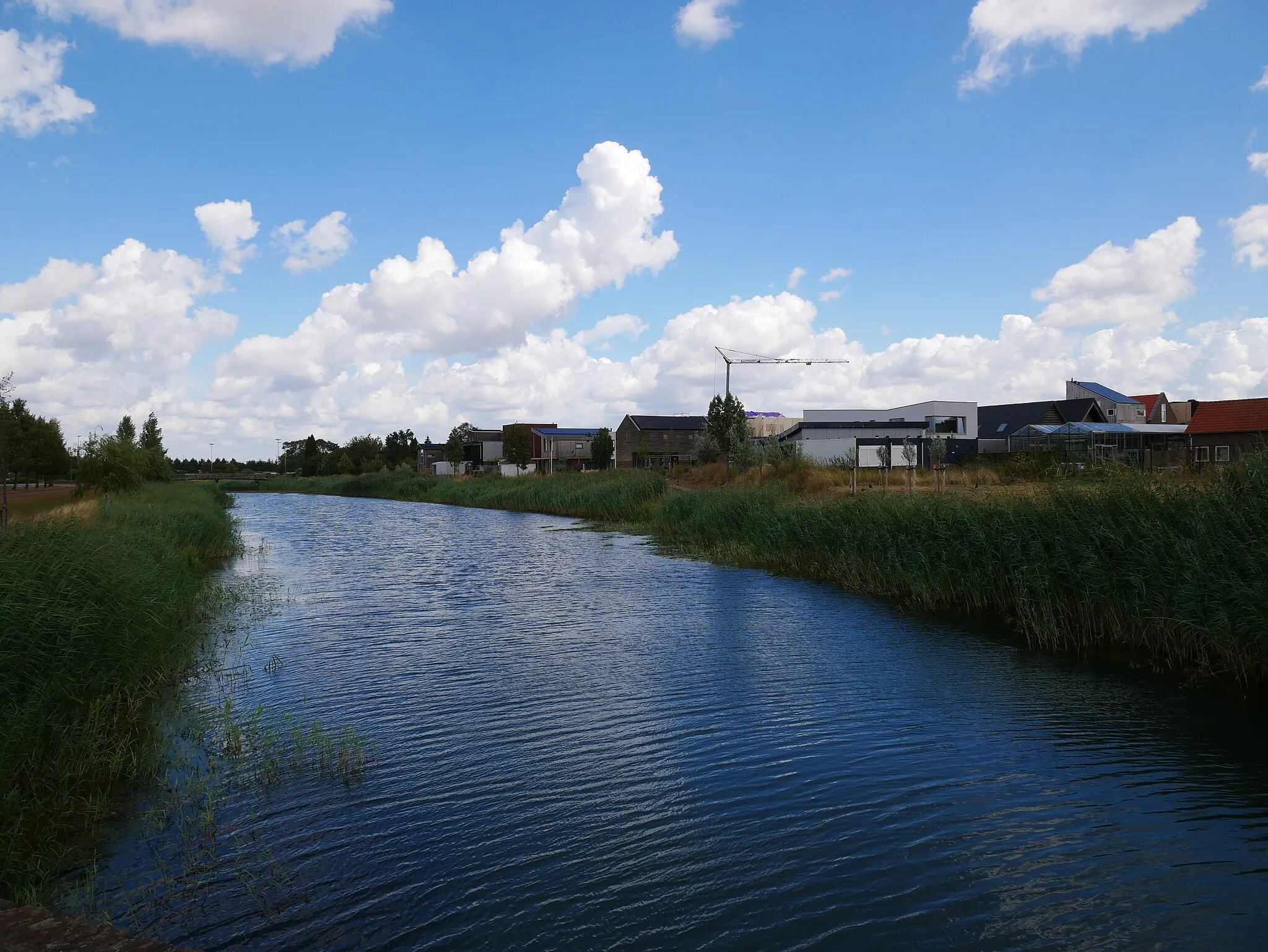 Photo showing: Houses in the East of the VINEX-location Waalsprong in Nijmegen, Province of Gelderland