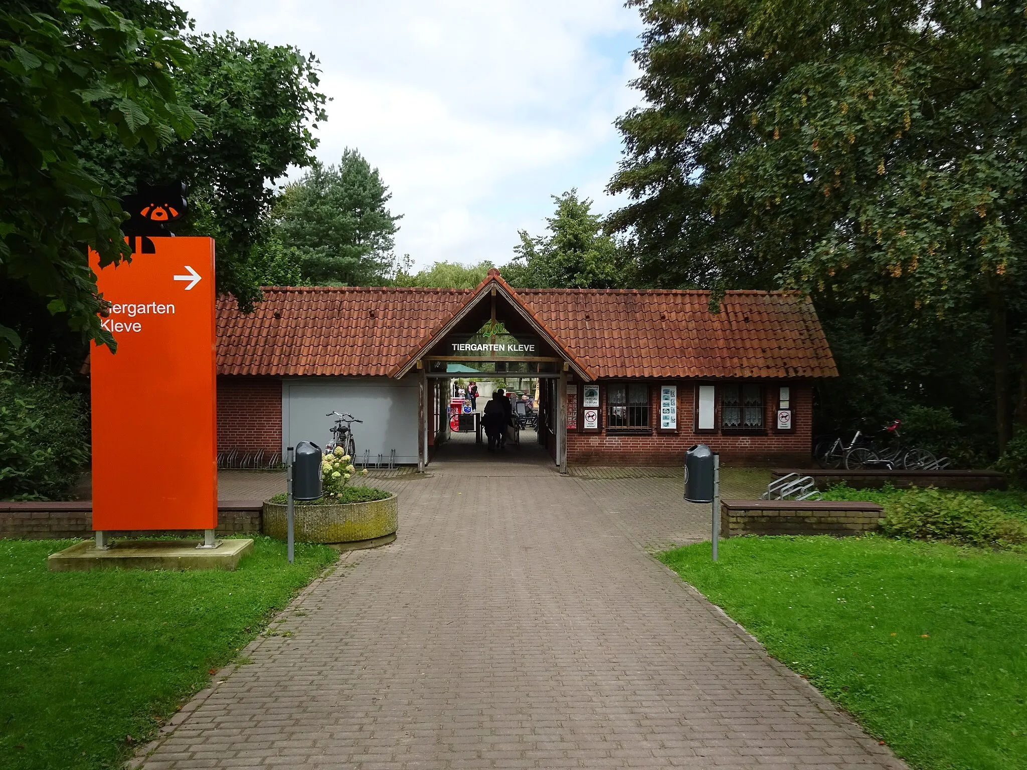Photo showing: Tiergarten Kleve, Eingang