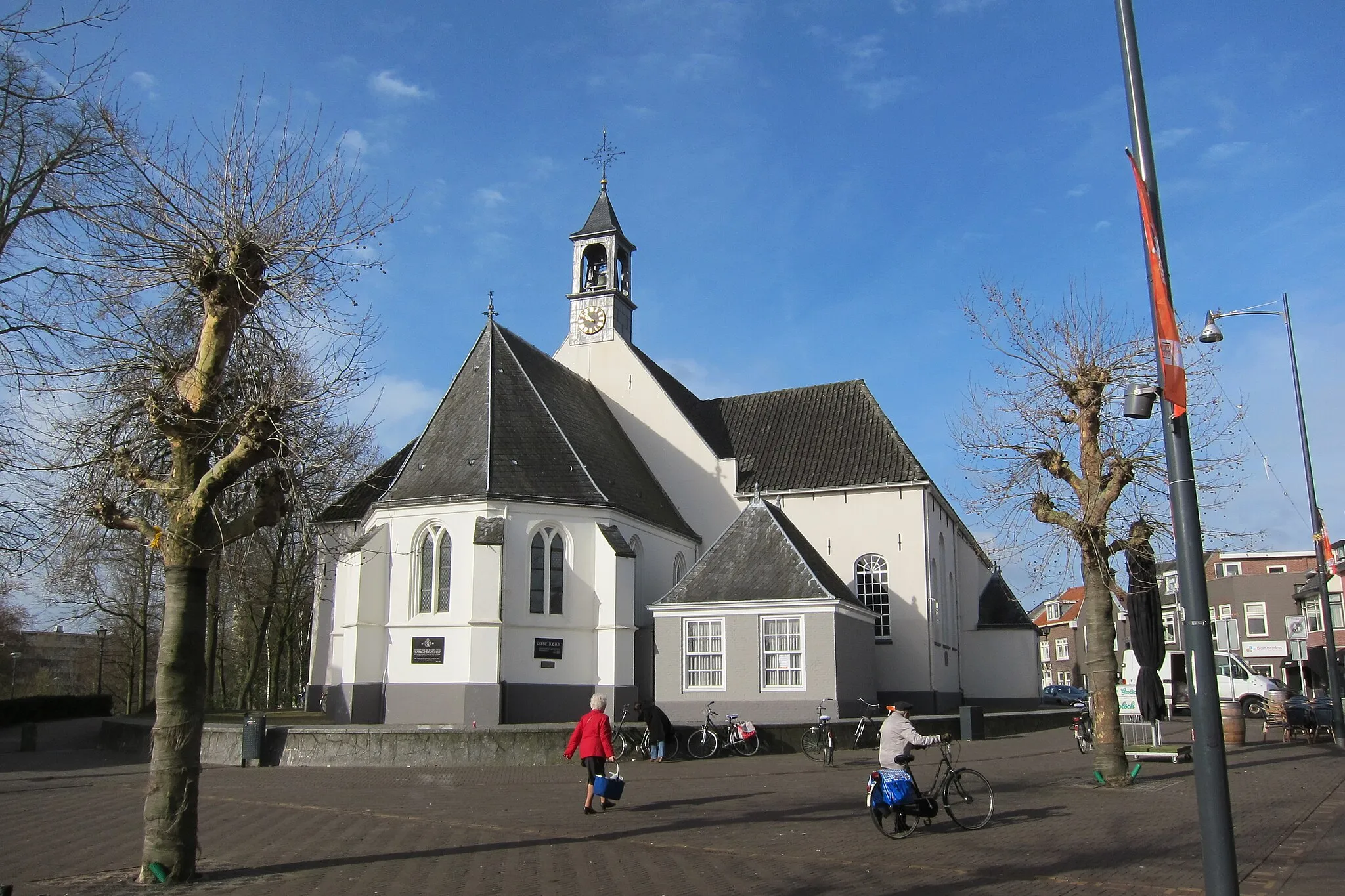 Photo showing: The old protestant church of Veenendaal at 15 March 2014 in springsunshine