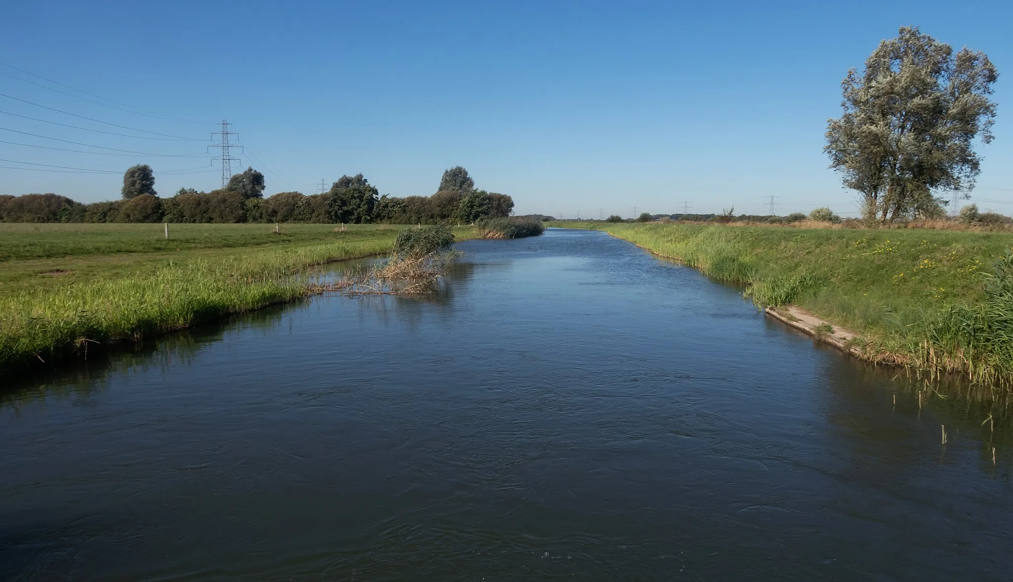 Photo showing: Gendt, river the Linge near a weir