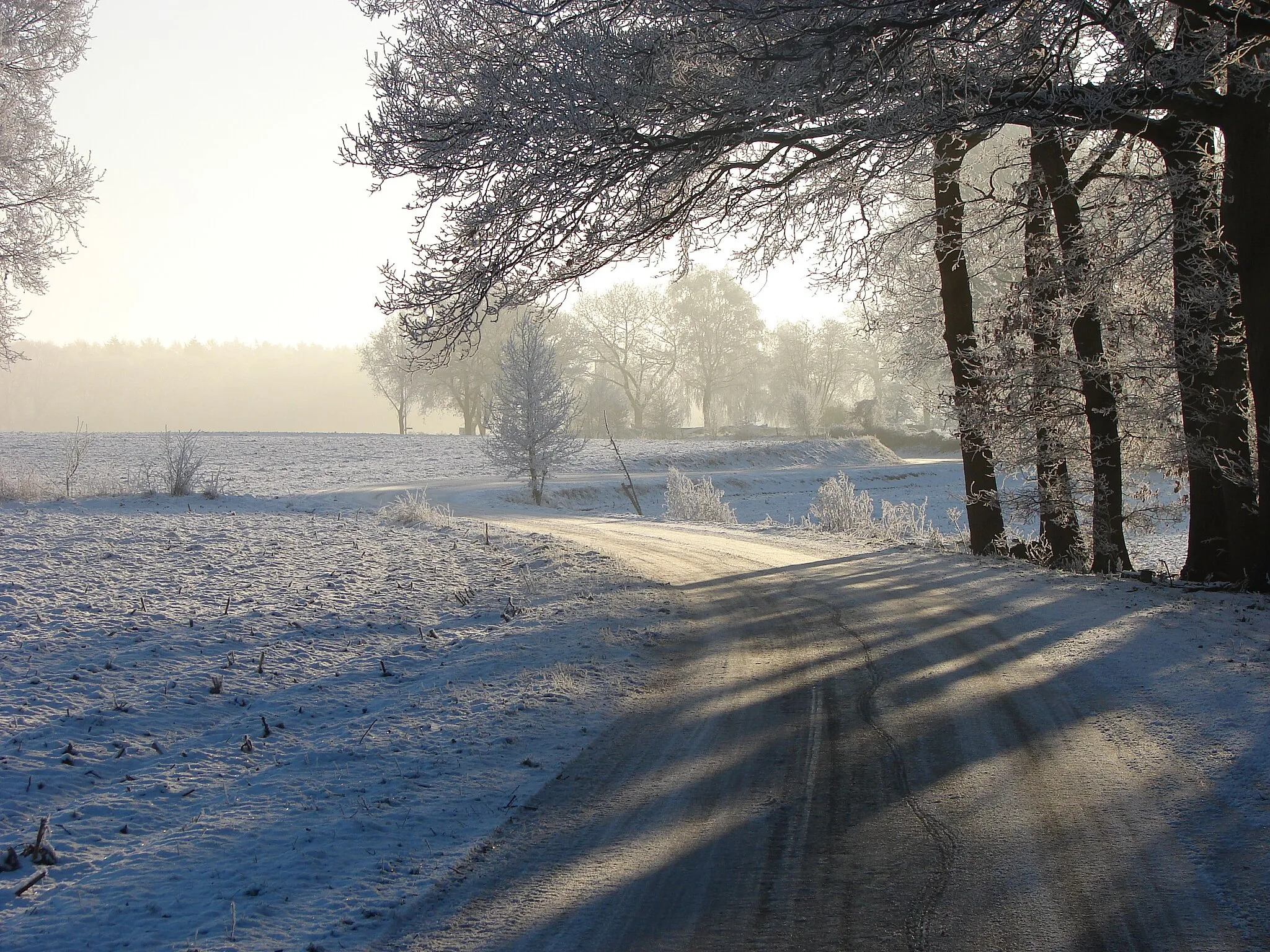 Photo showing: Heidenhoekweg in the snow