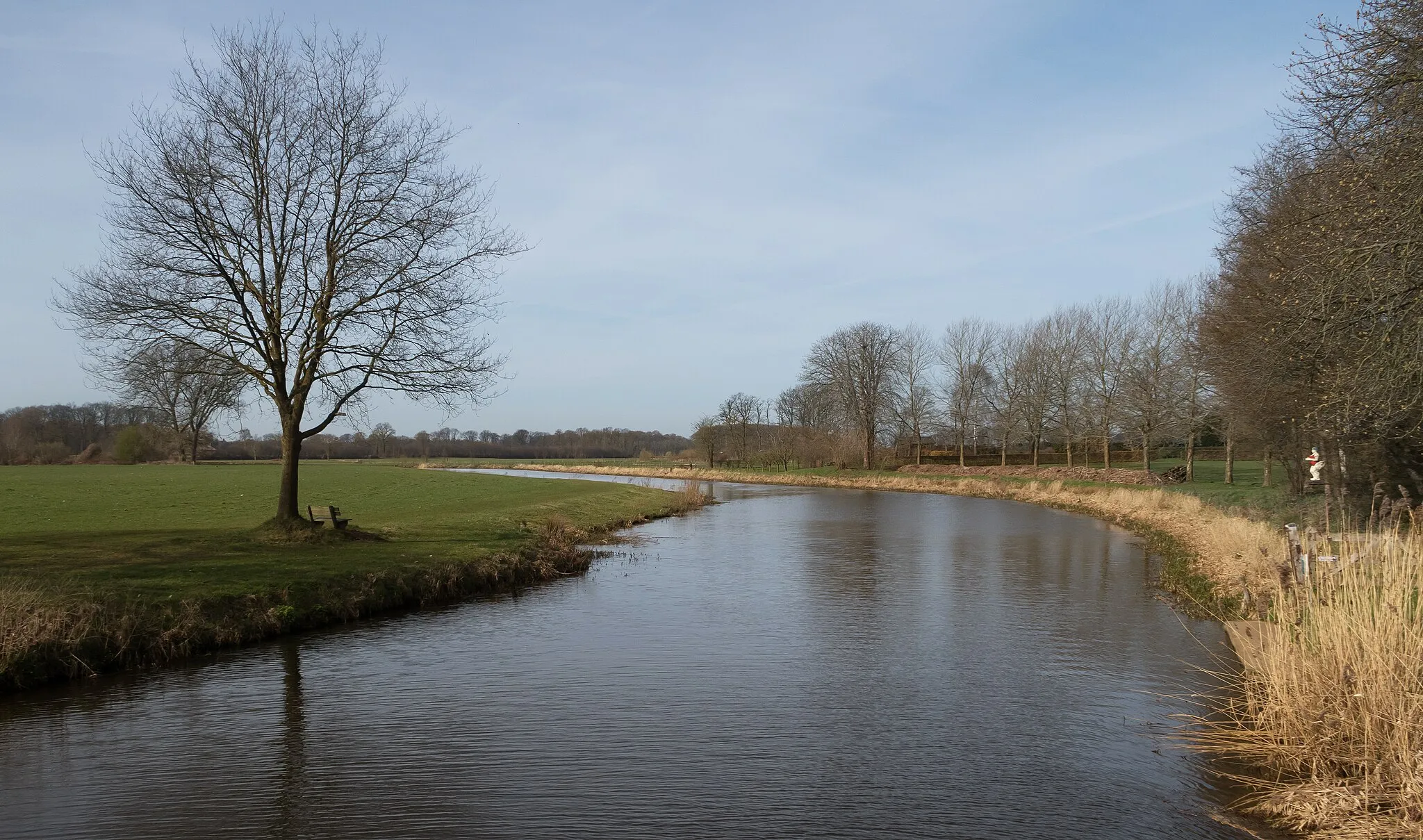 Photo showing: Almen, river (de Berkel) from the bridge
