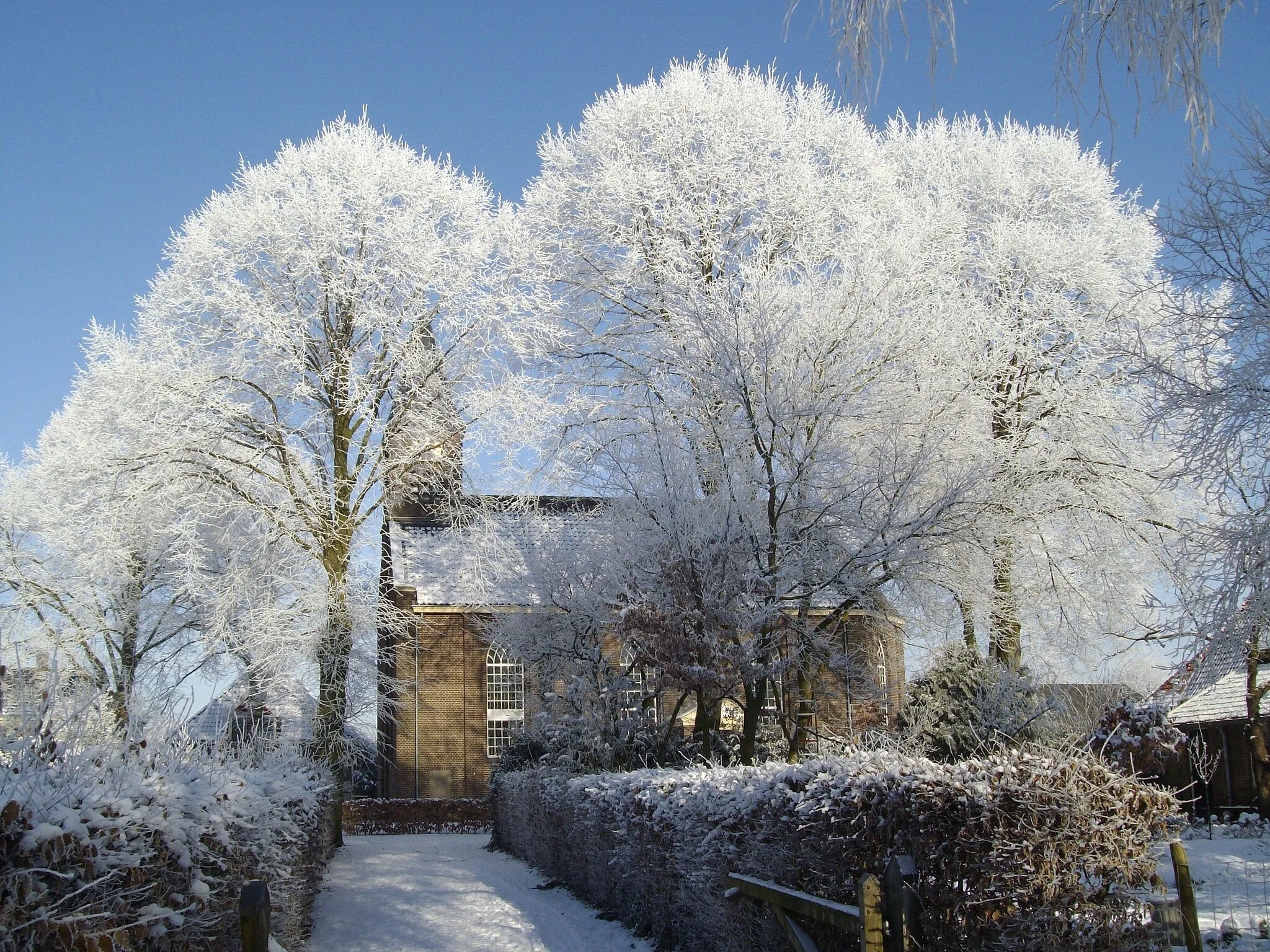 Photo showing: Church of Gelselaar, Berkelland, the Netherlands, winter 2009