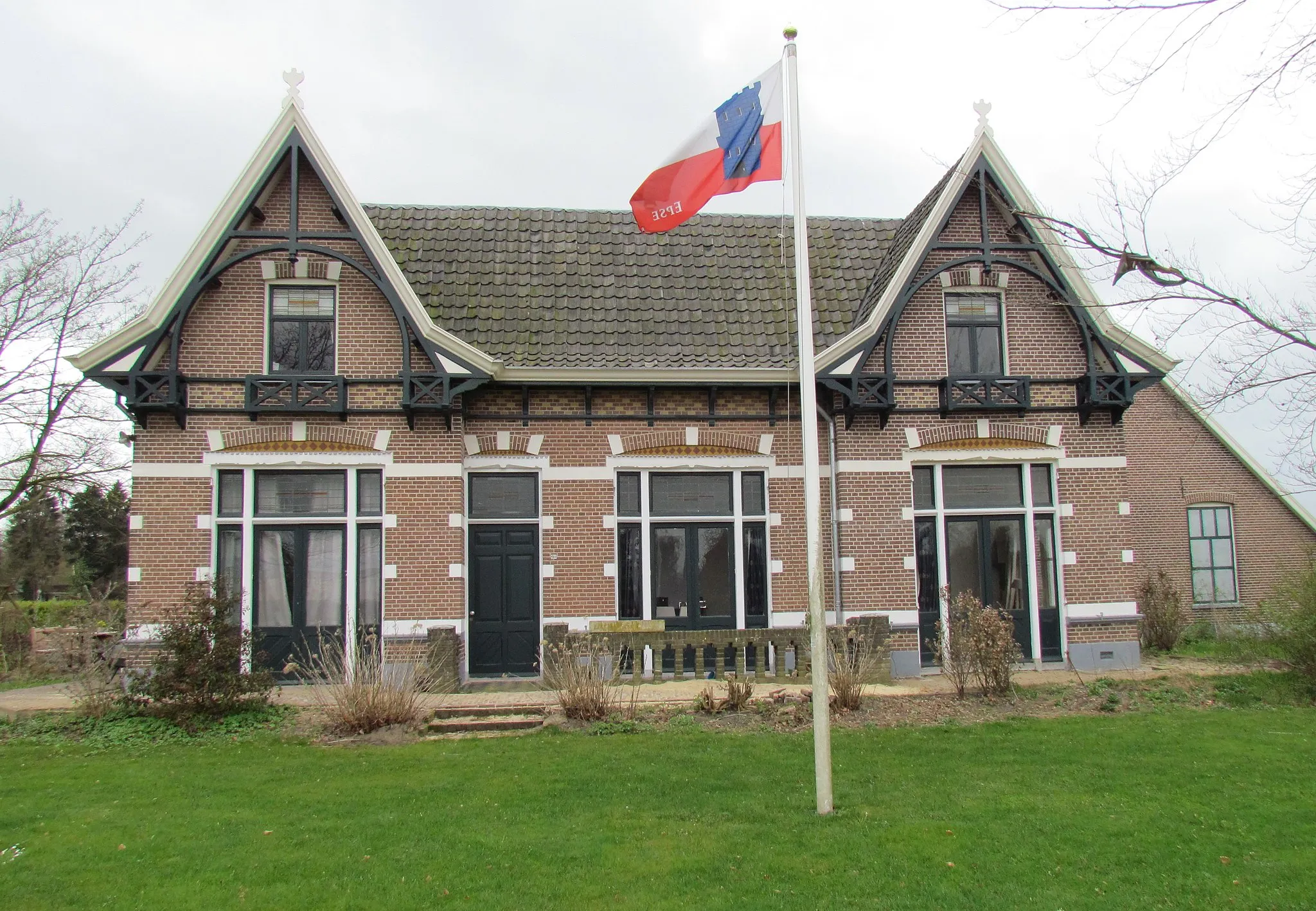 Photo showing: Monumentale boerderij in chaletstijl (gebouwd tussen 1900 en 1925) in Epse (NL)