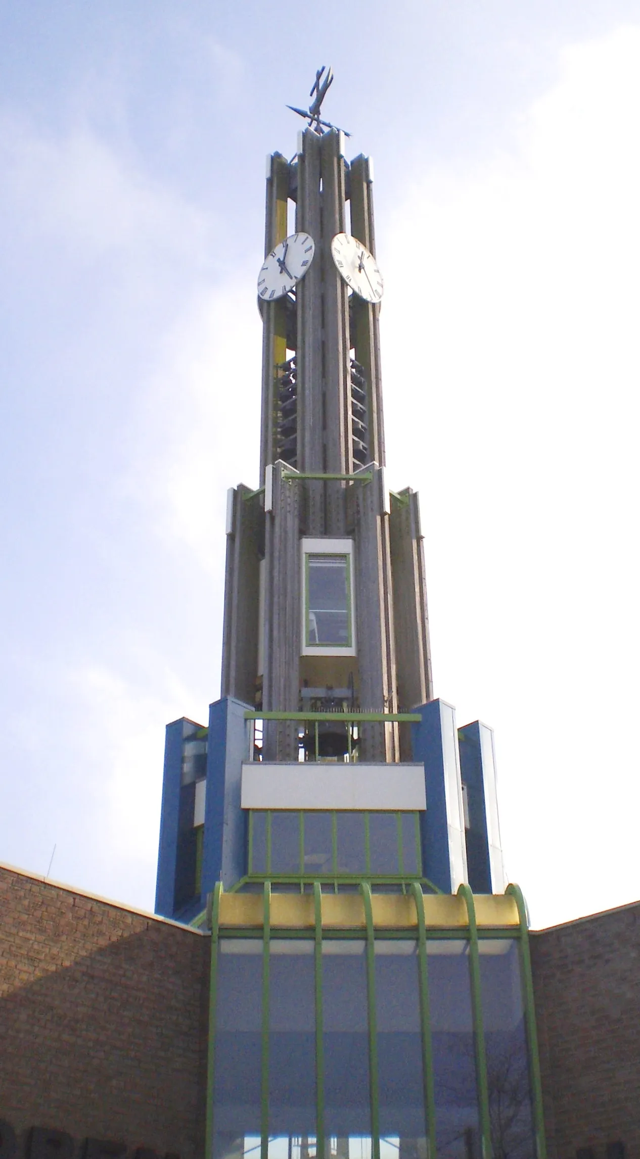 Photo showing: Open Haven church tower with carillon, Zeewolde, the Netherlands