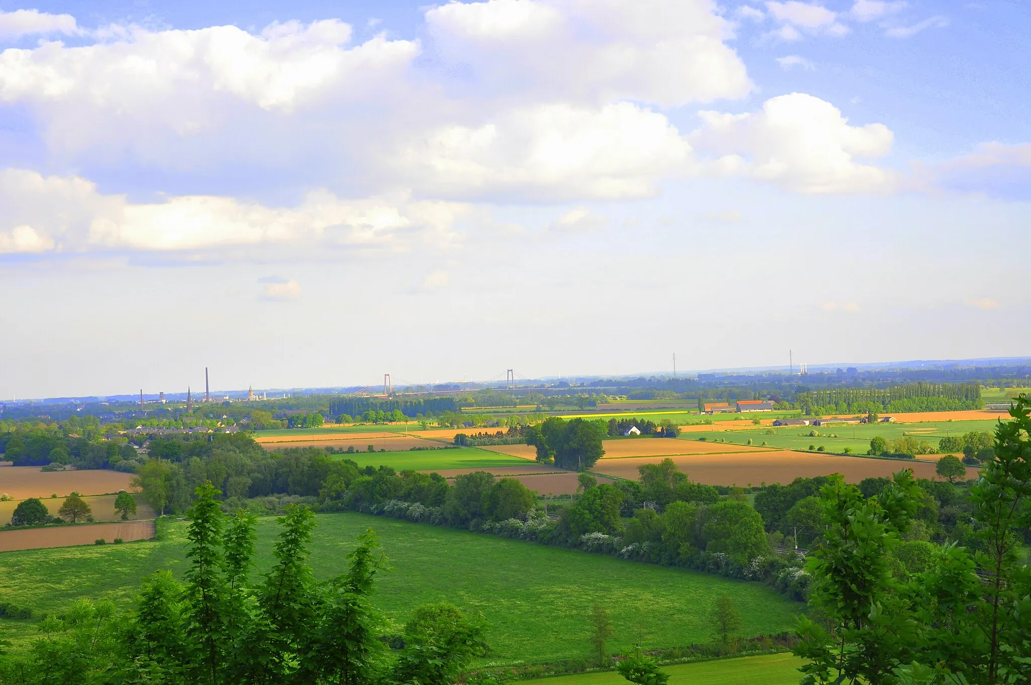 Photo showing: Emmerich Plains seen from Hoch-Elten Viewing Deck