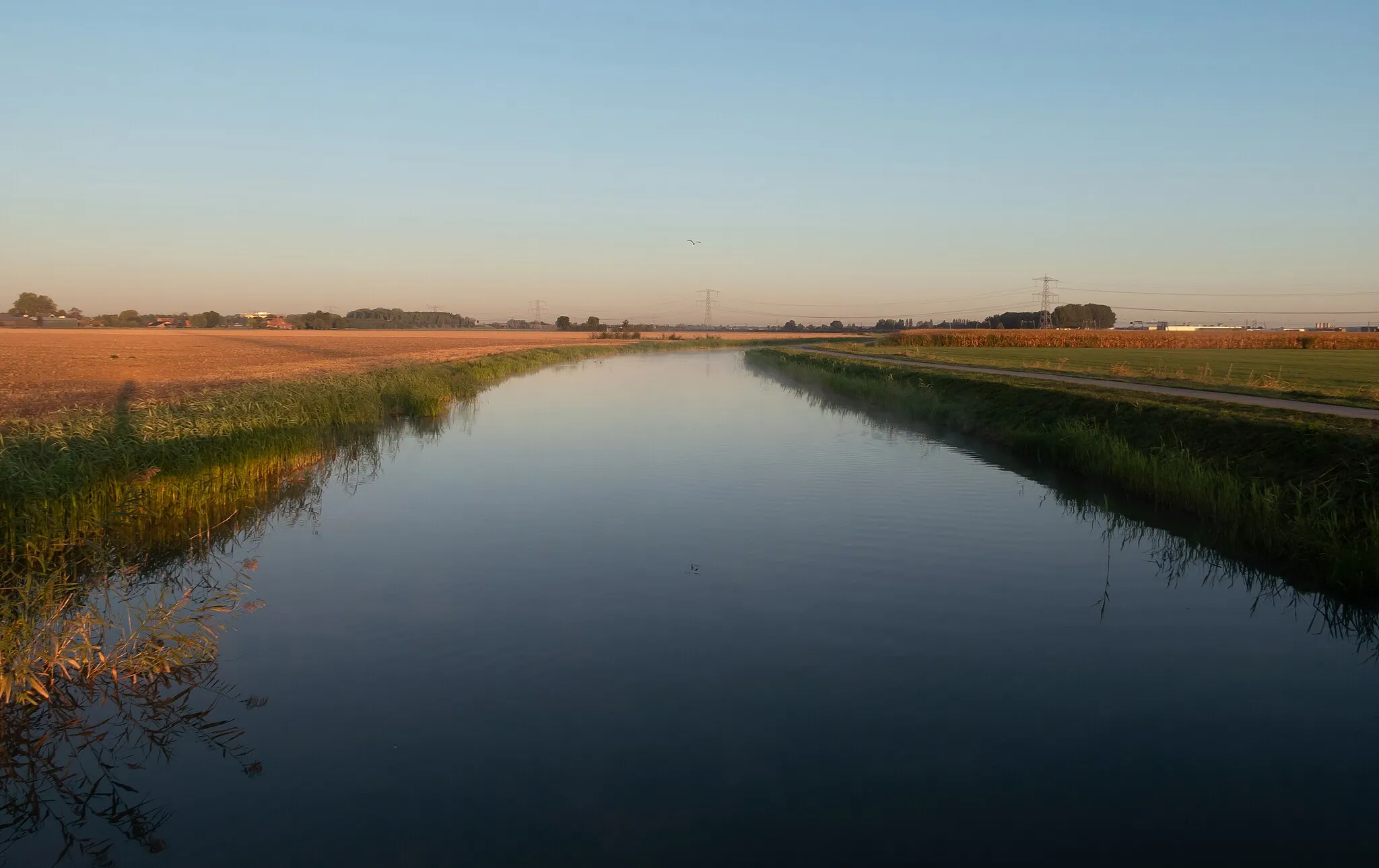 Photo showing: Haalderen,  river the de Linge to the north west from the Goudsbloempad Noord