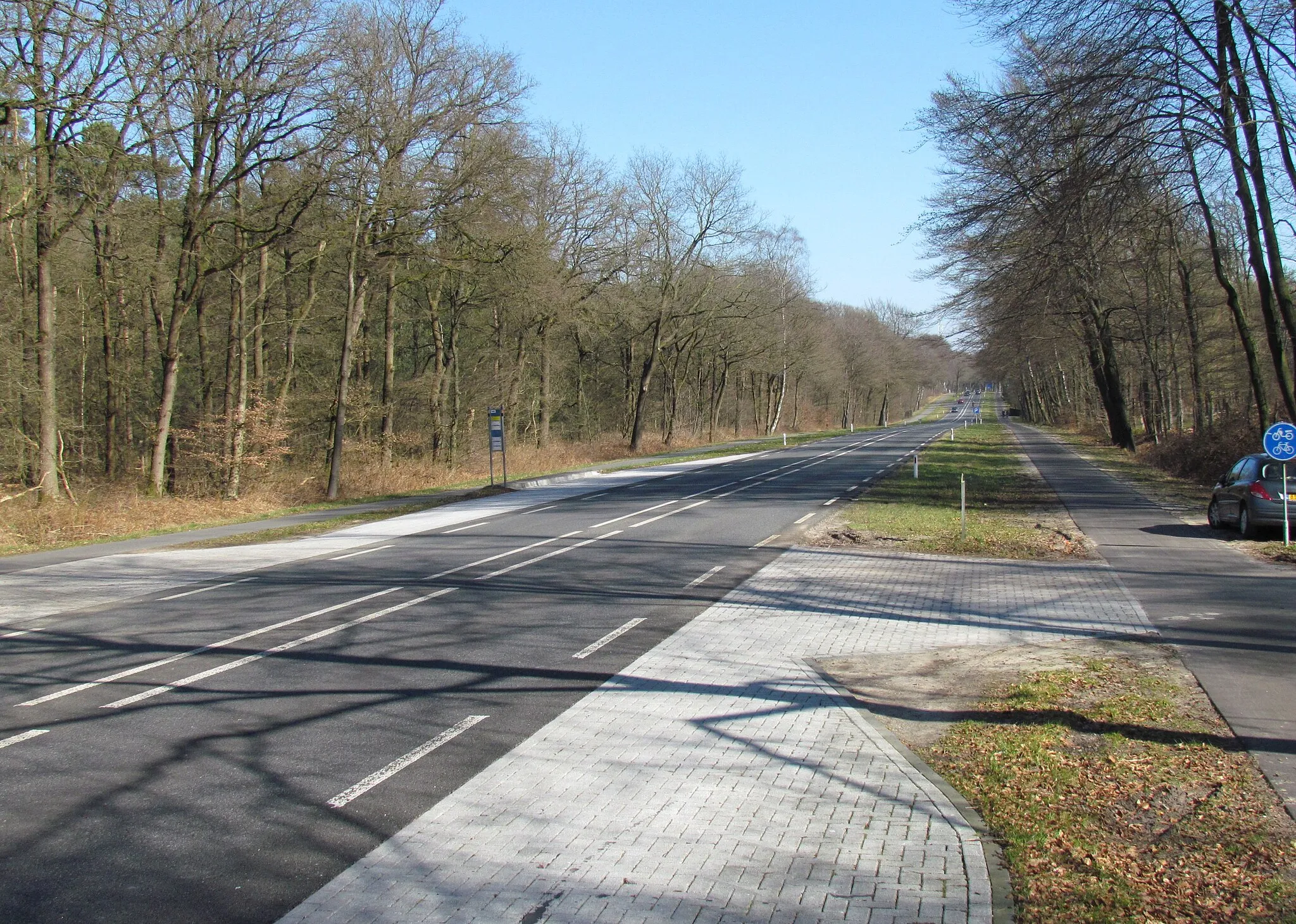 Photo showing: Amersfoortseweg (N344) ter hoogte van Hoog Soeren (NL)