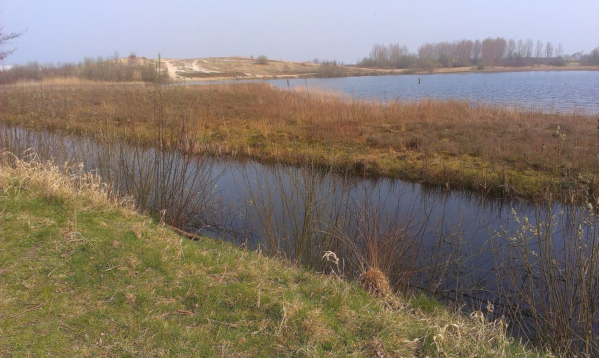 Photo showing: Lake Tripsgat in the Adriaan Trips Woods close to Tripscompagnie in the Netherlands