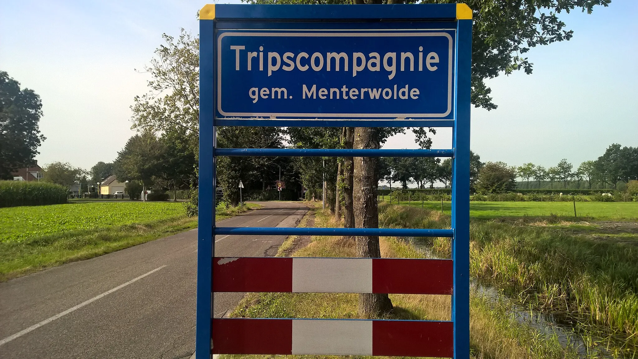 Photo showing: A sign for Tripscompangie (Trip's Company), a village in Menterwolde.