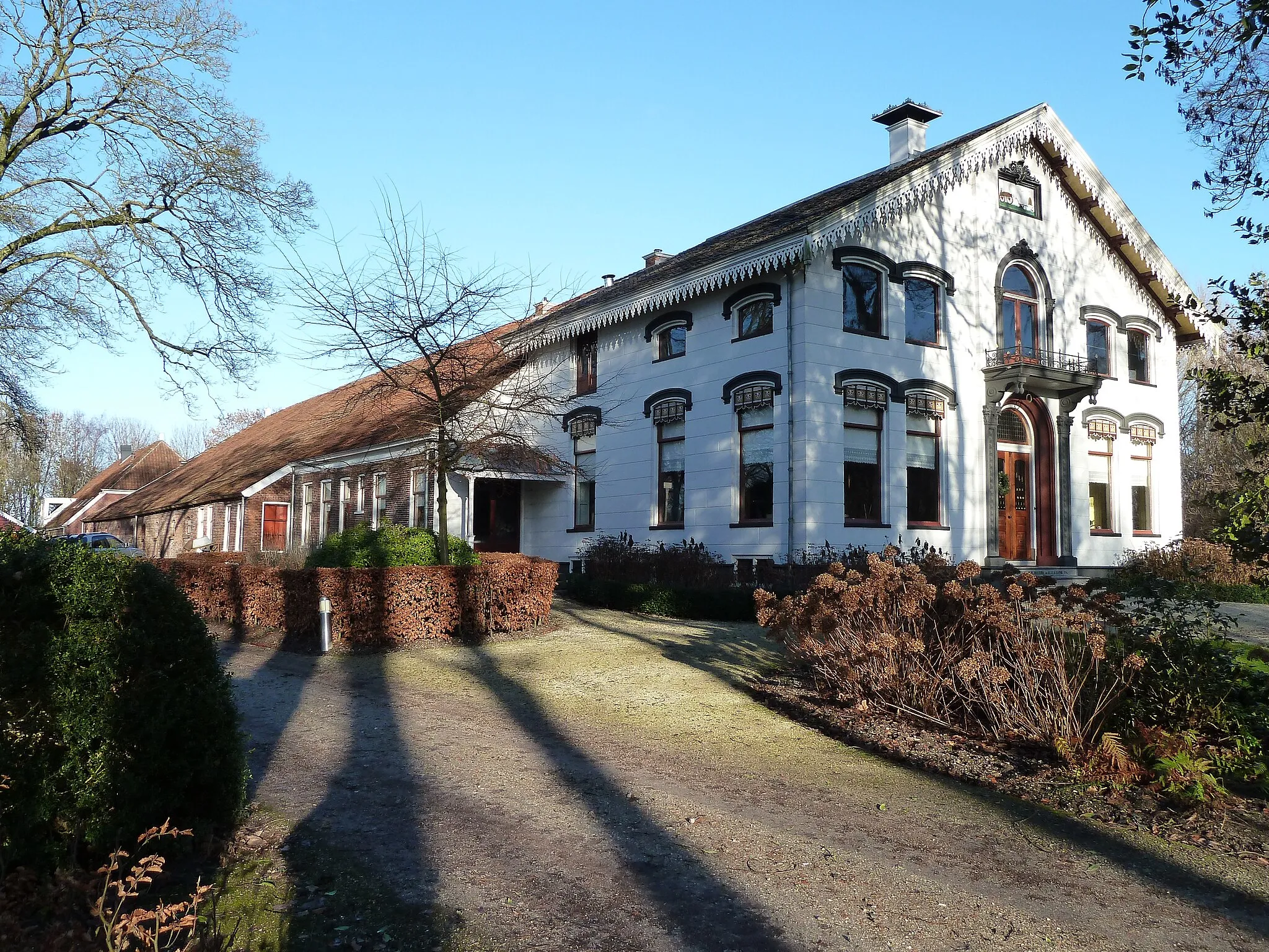 Photo showing: Boerderij Hermans Dijkstra aan de Reinste Abdenaweg 1 van Midwolda (Groningen, Nederland).