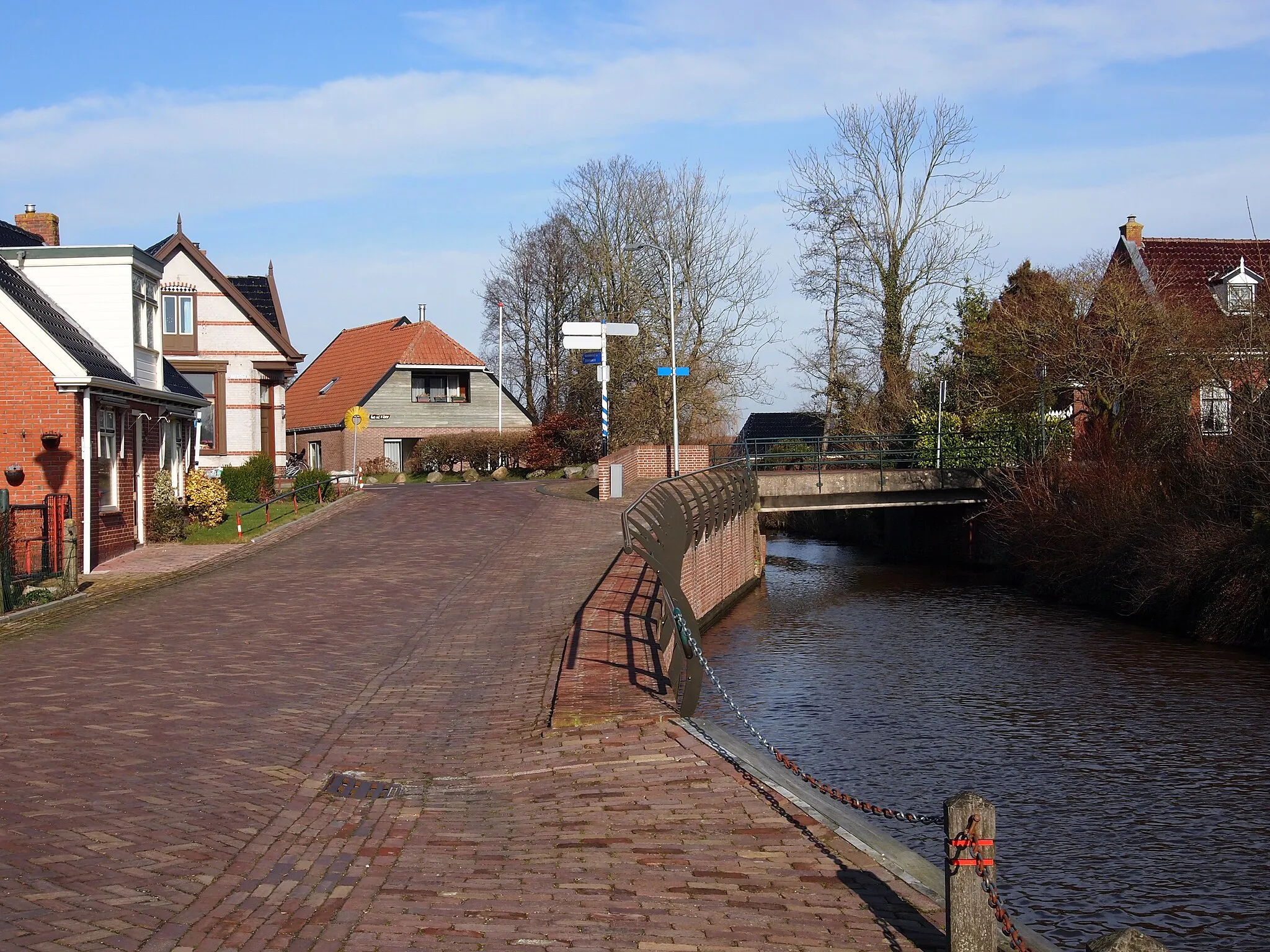 Photo showing: Bomsterschans en Hoerediep. Niezijl