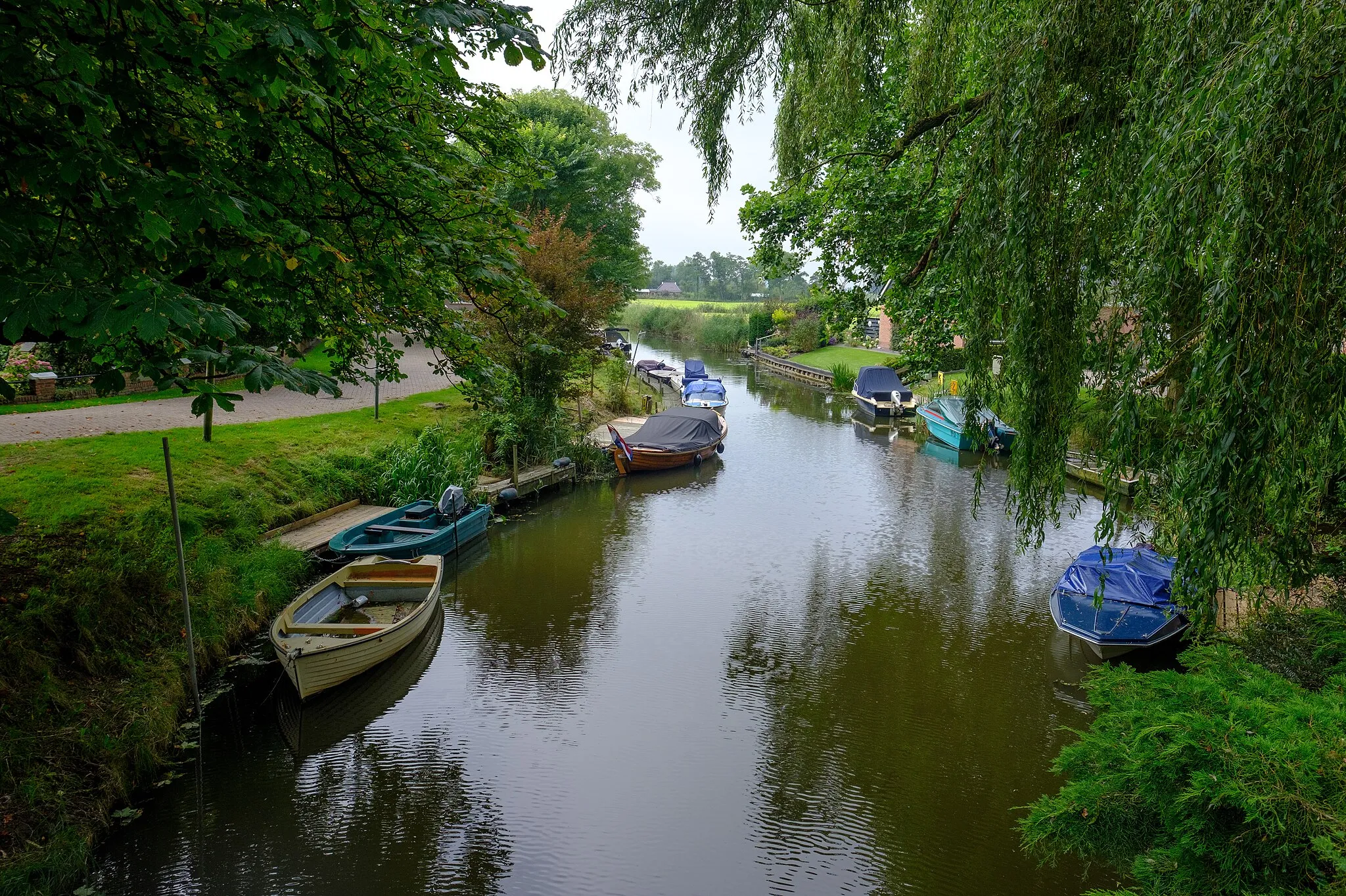 Photo showing: De Bierumermaar in Holwierde gezien naar het zuiden