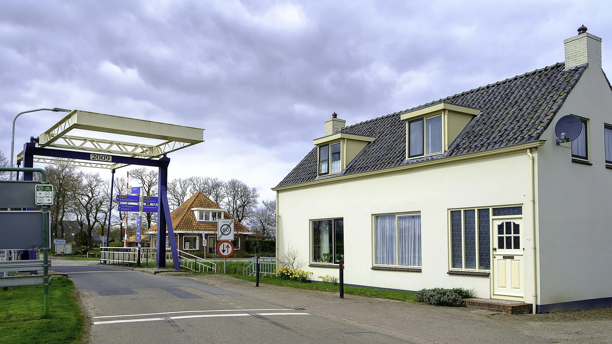 Photo showing: Zandumerklap en voormalig café in Oosterzand