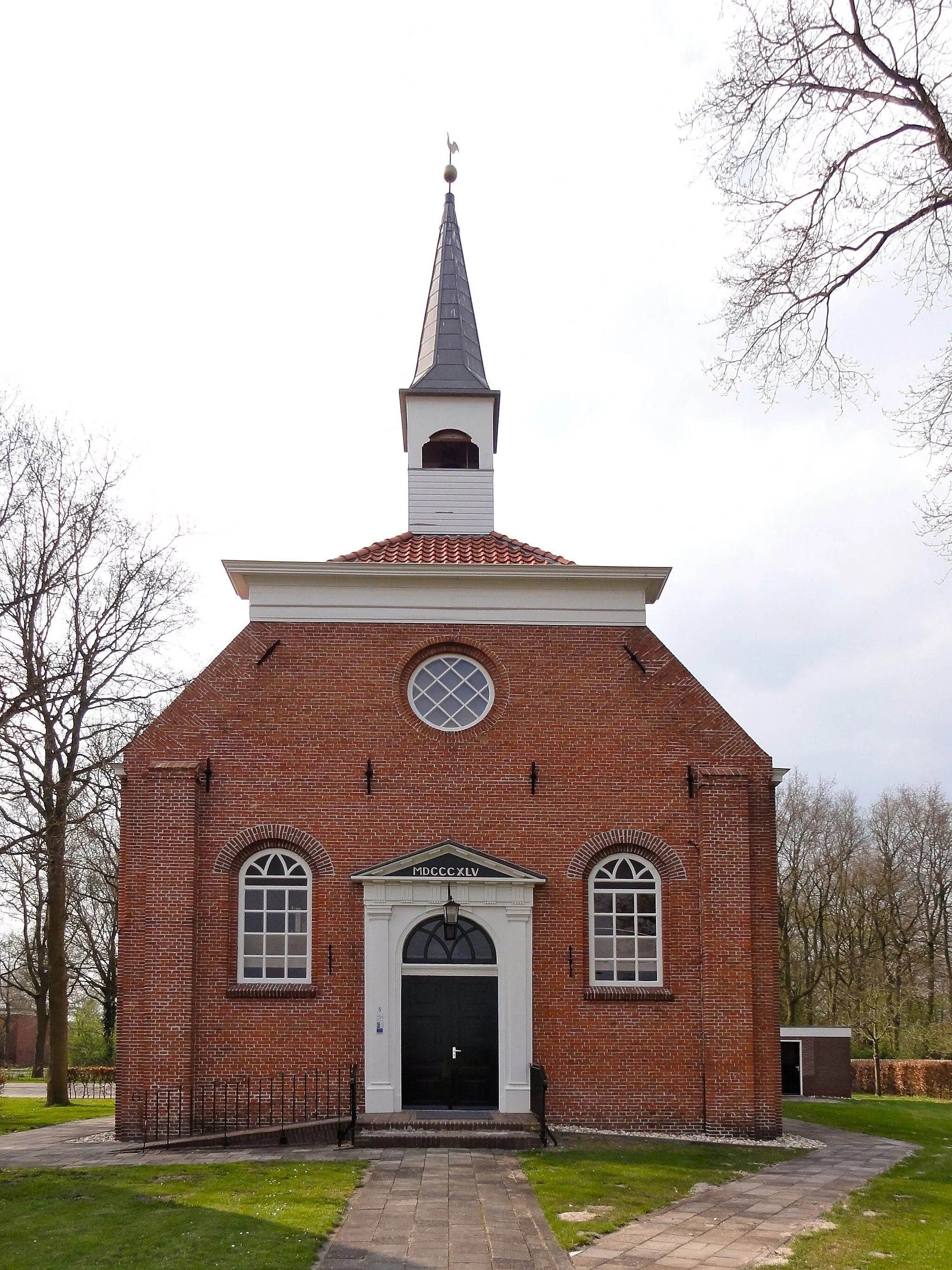 Photo showing: De kerk van Ommelanderwijk bij Veendam, een waterstaatskerk uit 1845