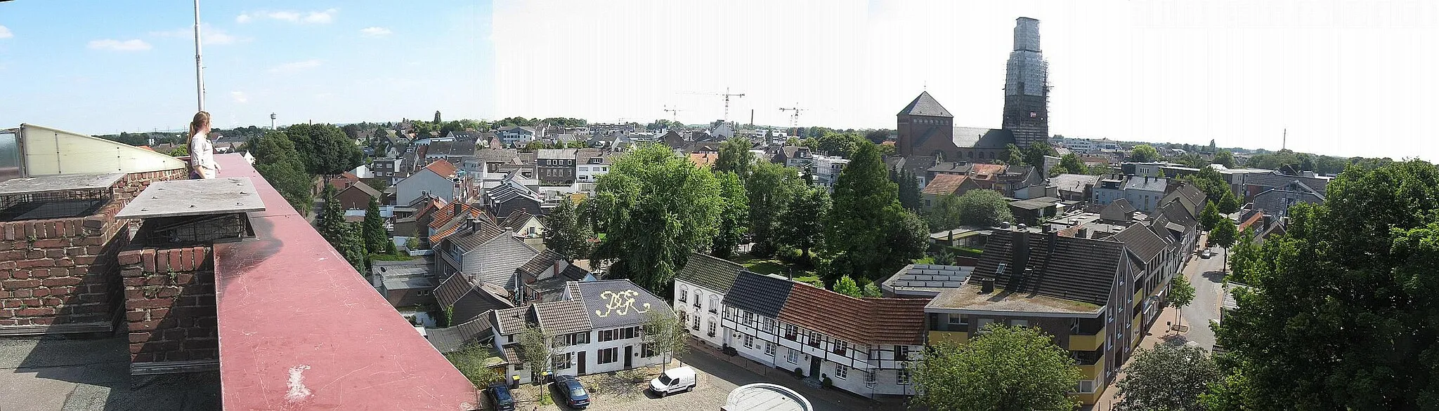 Photo showing: Panoramablick vom Burgturm, Erkelenz, NRW, D