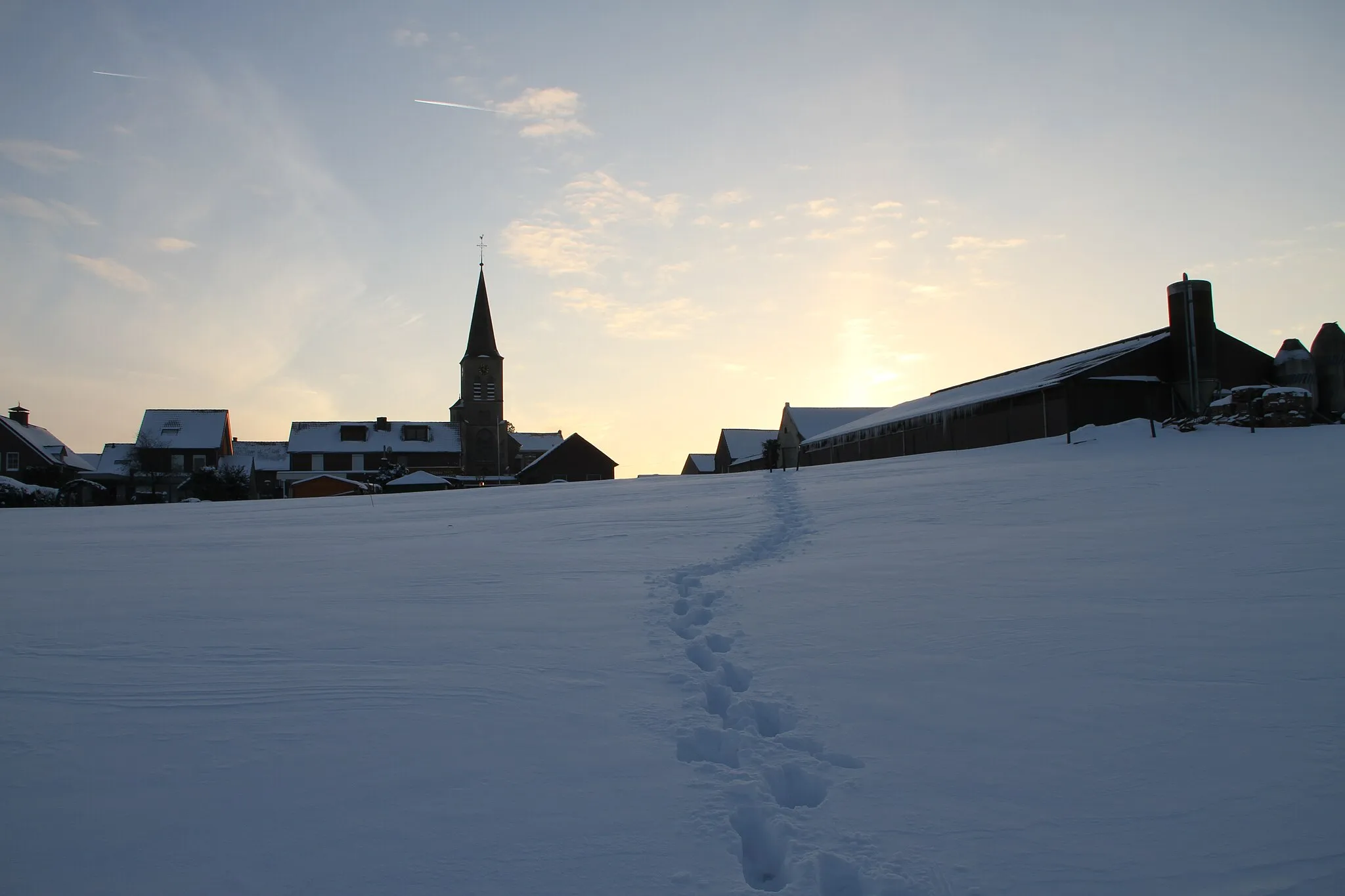 Photo showing: Heavy snowfall in december 2010 in Scheulder