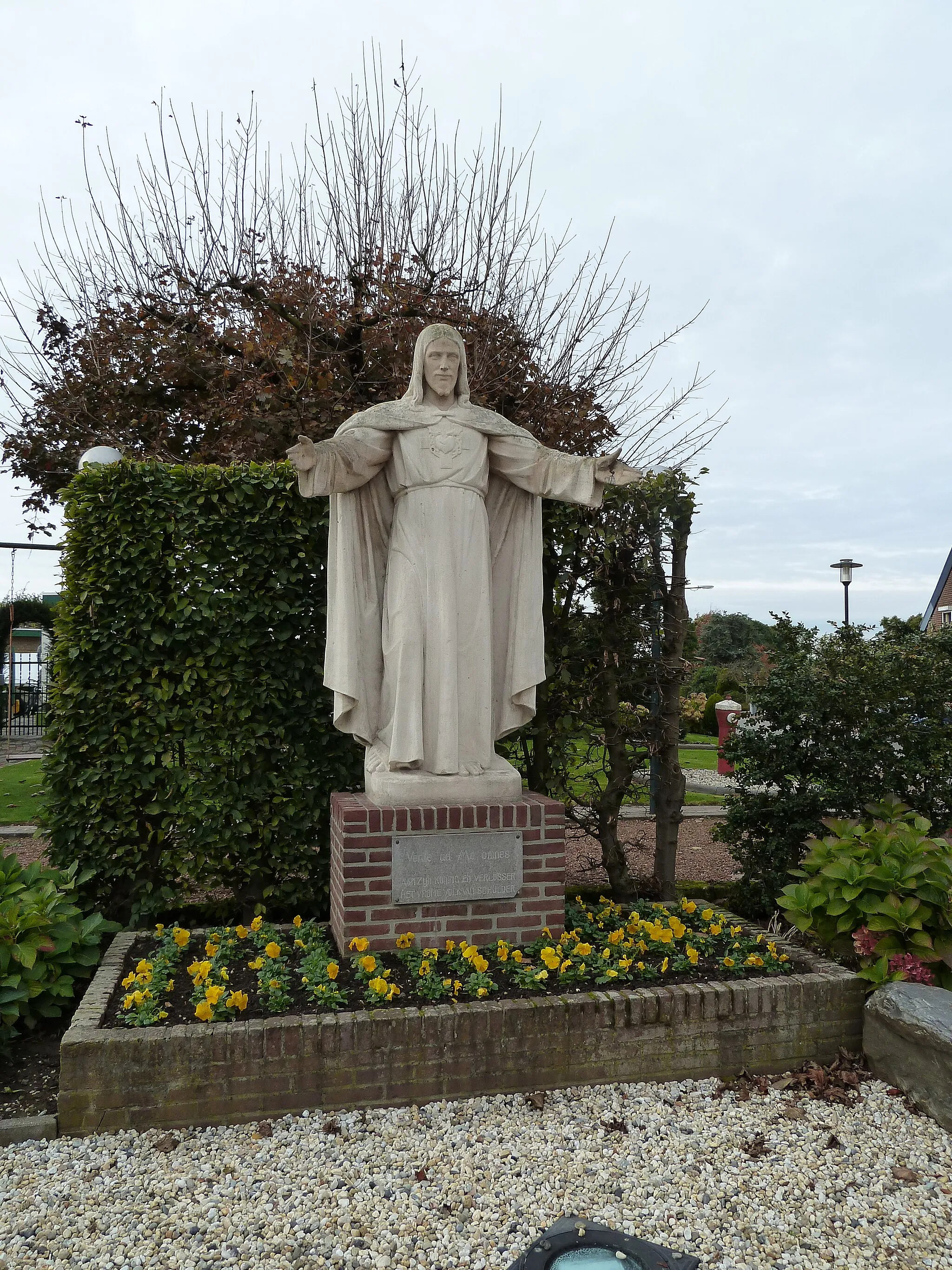 Photo showing: Jezus at crossing Scheuldersteeg-Scheulder Dorpsstraat, Scheulder, Limburg, the NetherlandsNederland