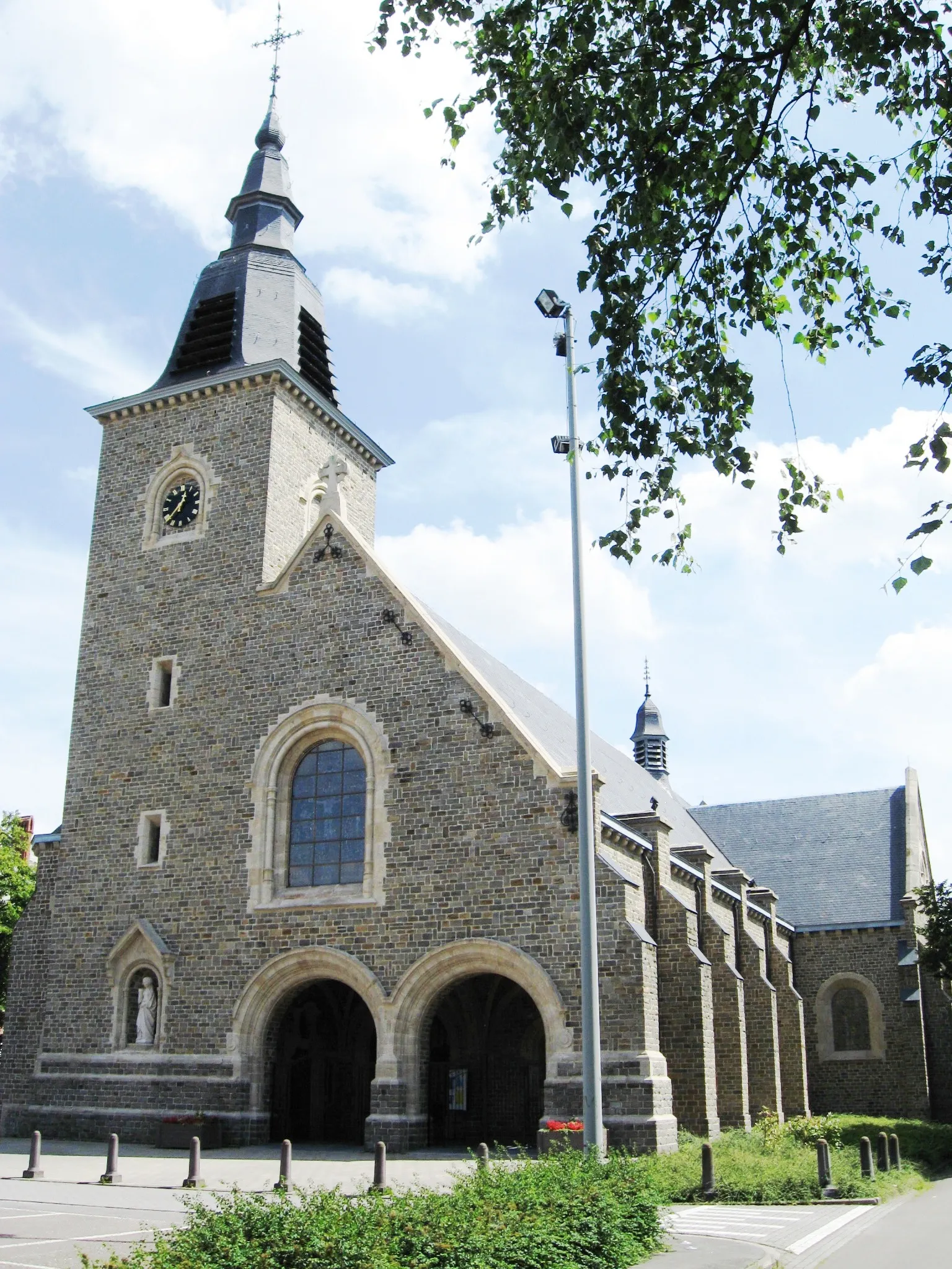 Photo showing: Mine cathedral of the Sacred Heart in Genk (Winterslag), Limburg, Belgium