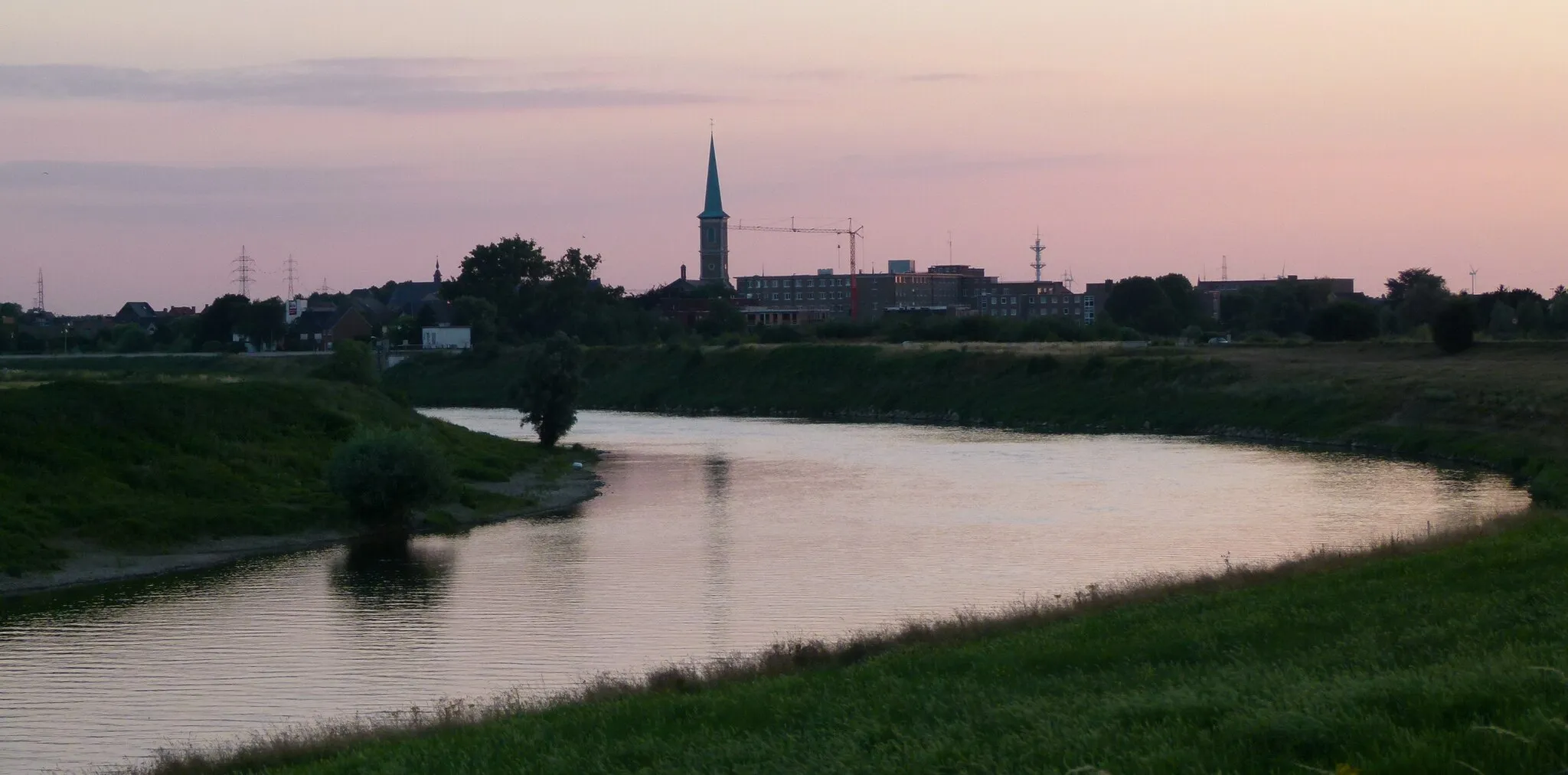Photo showing: River Meuse near Maaseik, Belgium