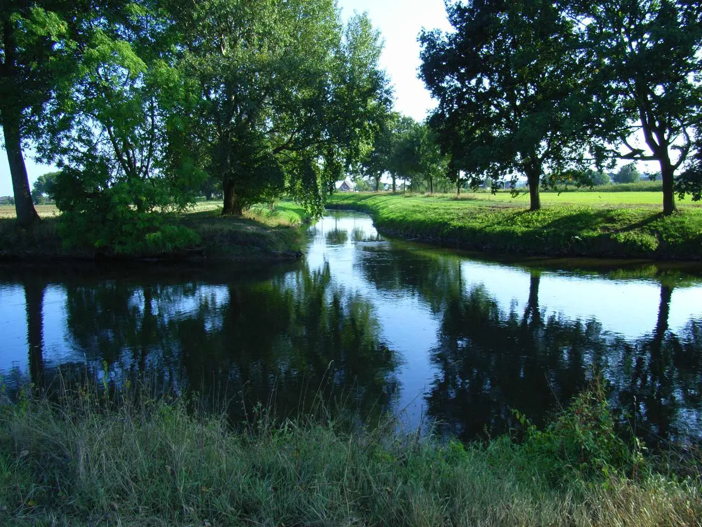 Photo showing: Mündung der Wurm in die Rur; Heinsberg-Kempen, NRW