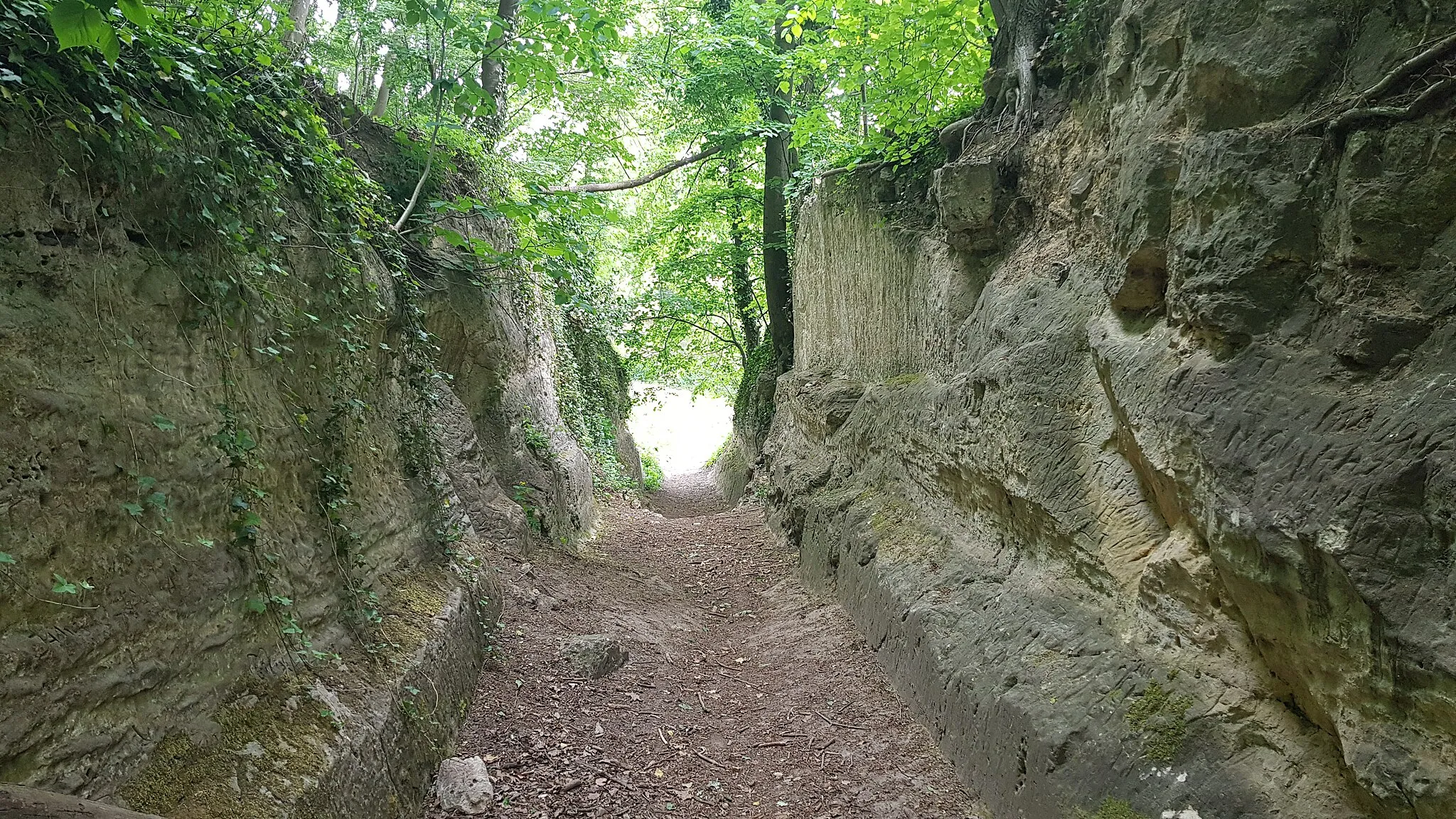 Photo showing: holle weg bij Kasteel Neercanne, Kanne, Nederland