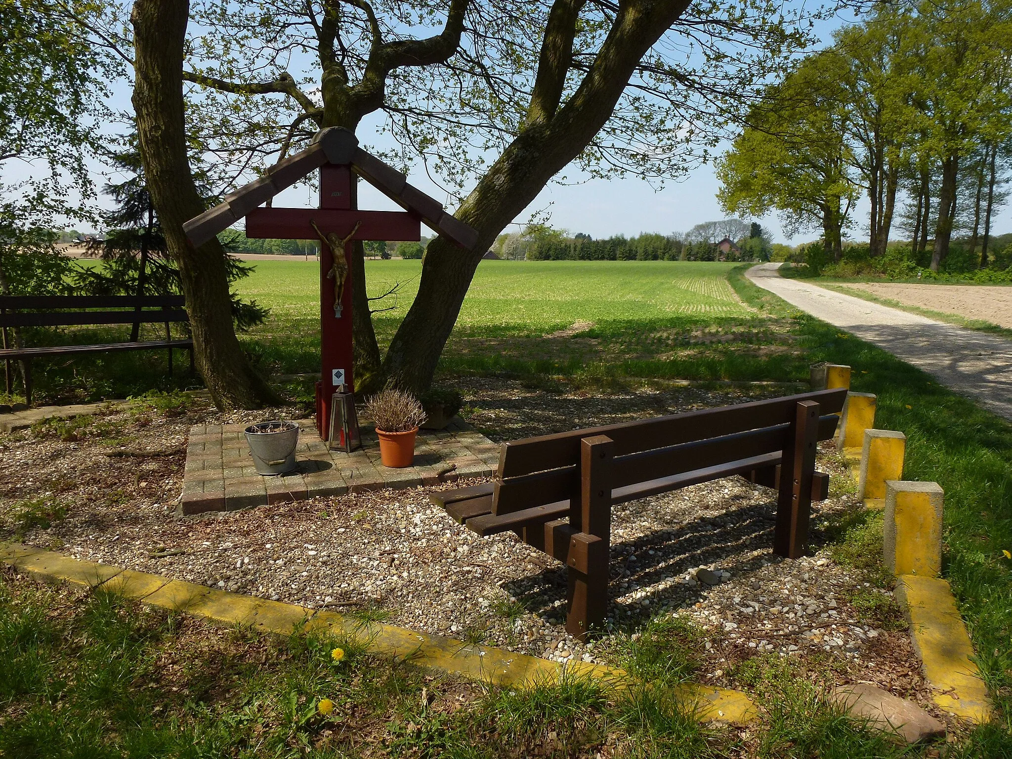 Photo showing: Maria-Hoop (Echt-Susteren) wegkruis Springweg