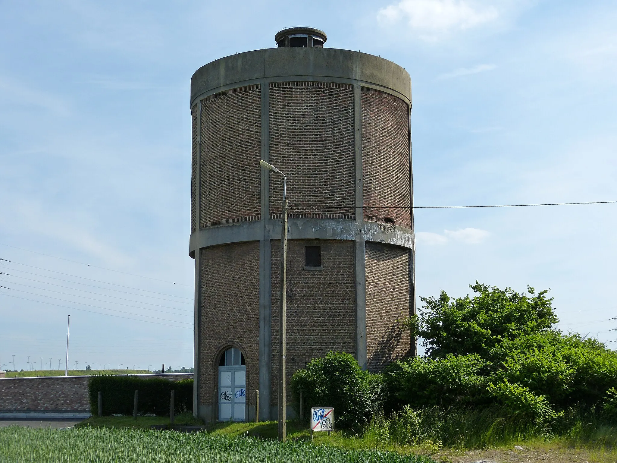 Photo showing: Liers Chaussee Brunehault Watertoren.JPG