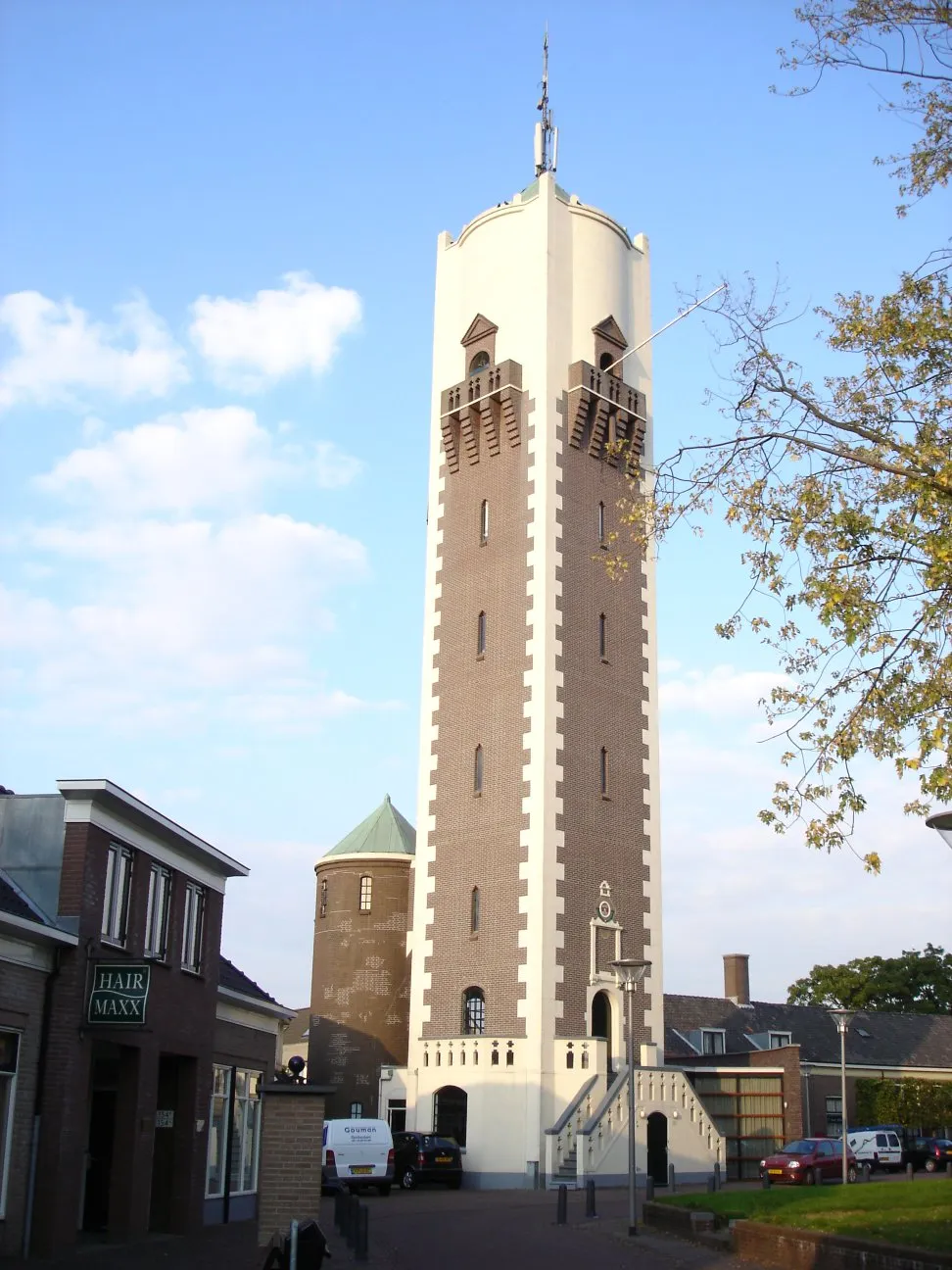 Photo showing: The water tower in the Dutch town of Barendrecht