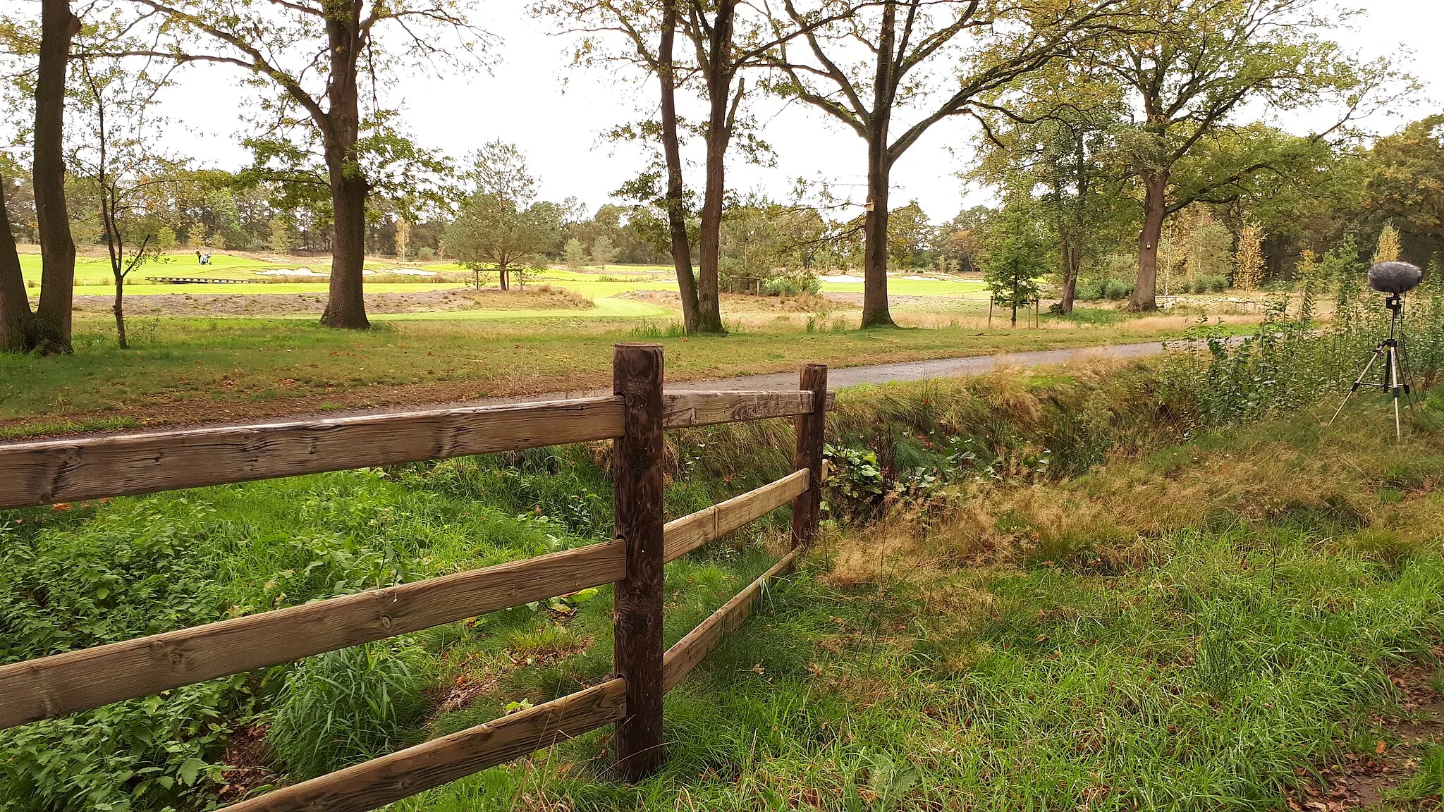 Photo showing: This golf course is located in the south of the Netherlands. The photo was taken in October 2019 from the north of the site.