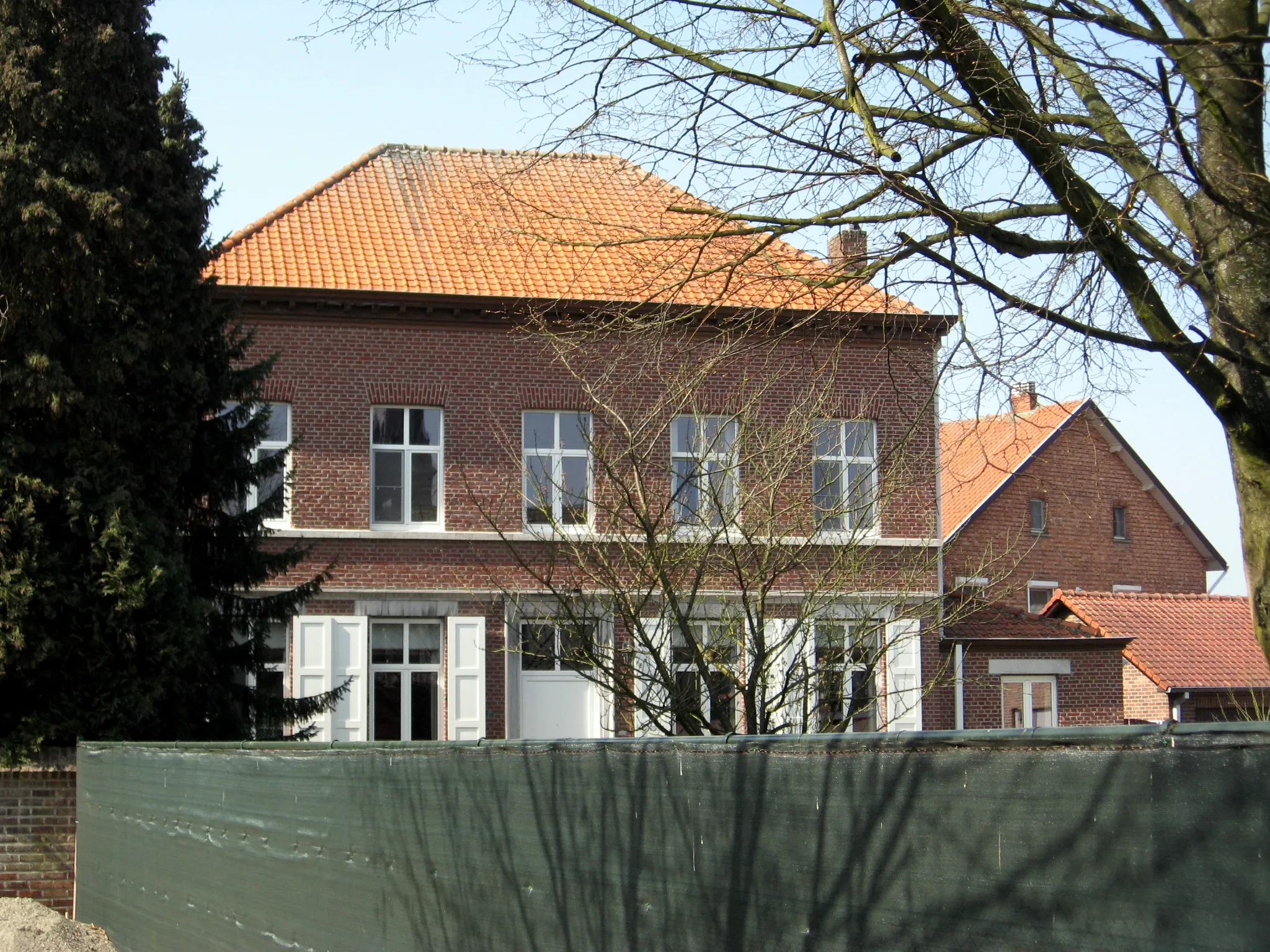 Photo showing: Pastorie, alleenstaand neoclassicistisch breedhuis, in Helchteren