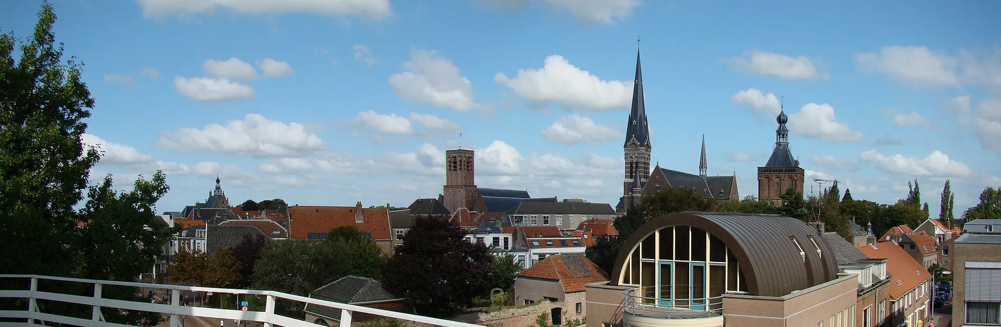 Photo showing: Panoramic view on Culemborg (Netherlands) from windmill "De Hoop"