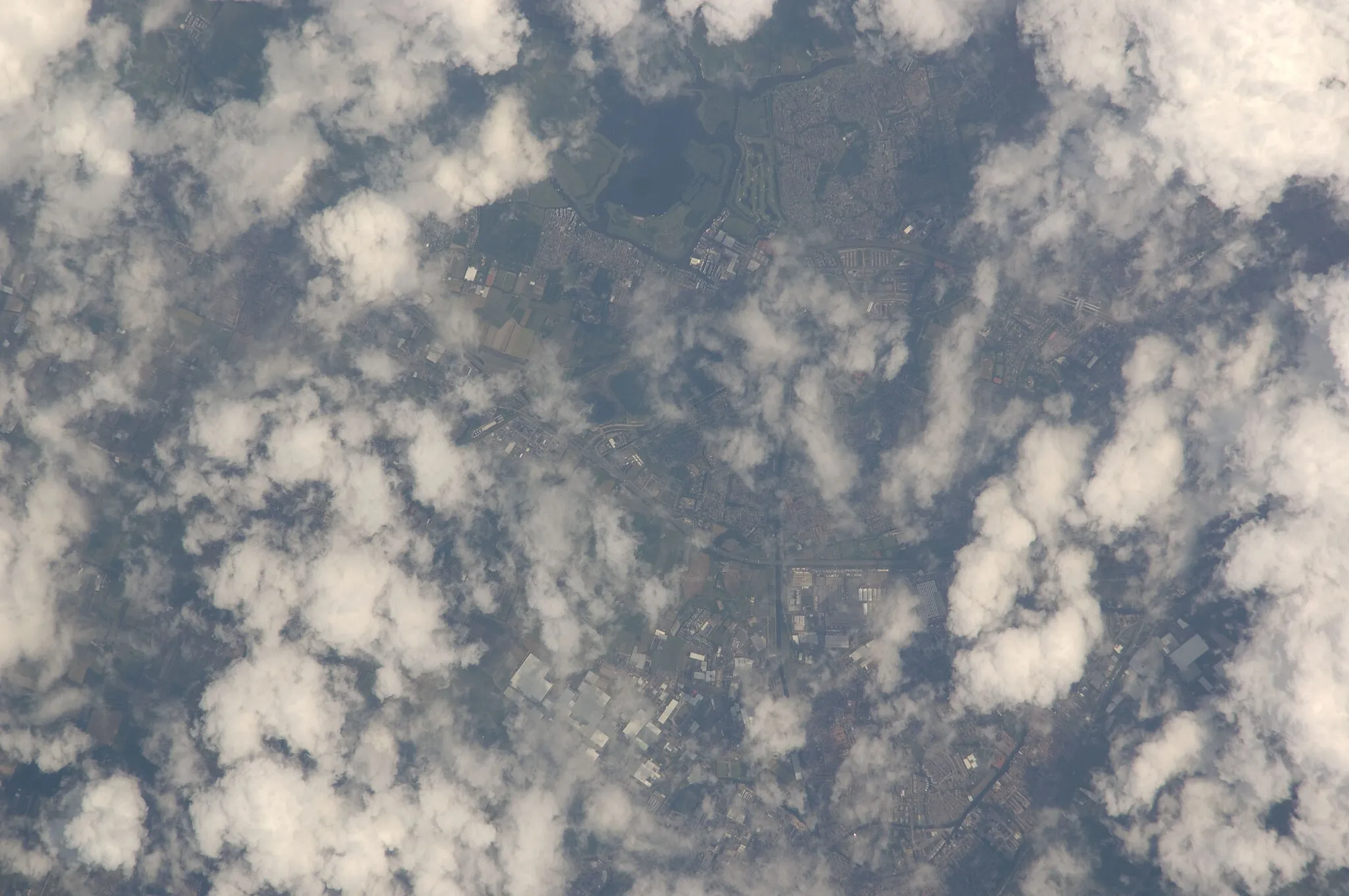 Photo showing: View of the Netherlands taken during ISS Expedition 20.