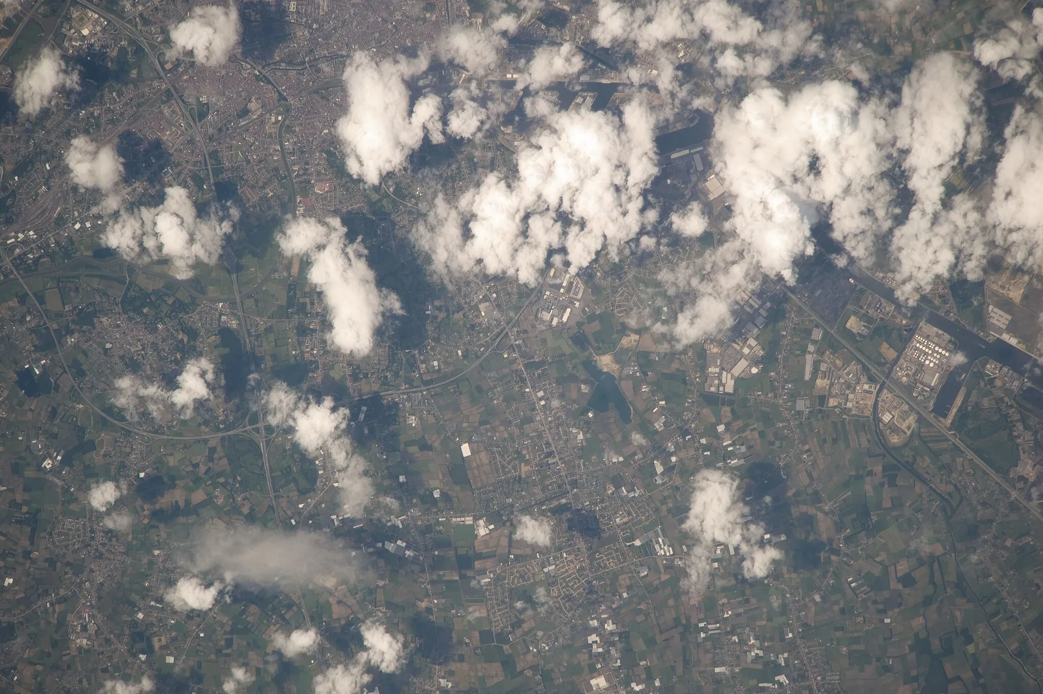 Photo showing: View of Belgium taken during ISS Expedition 20.