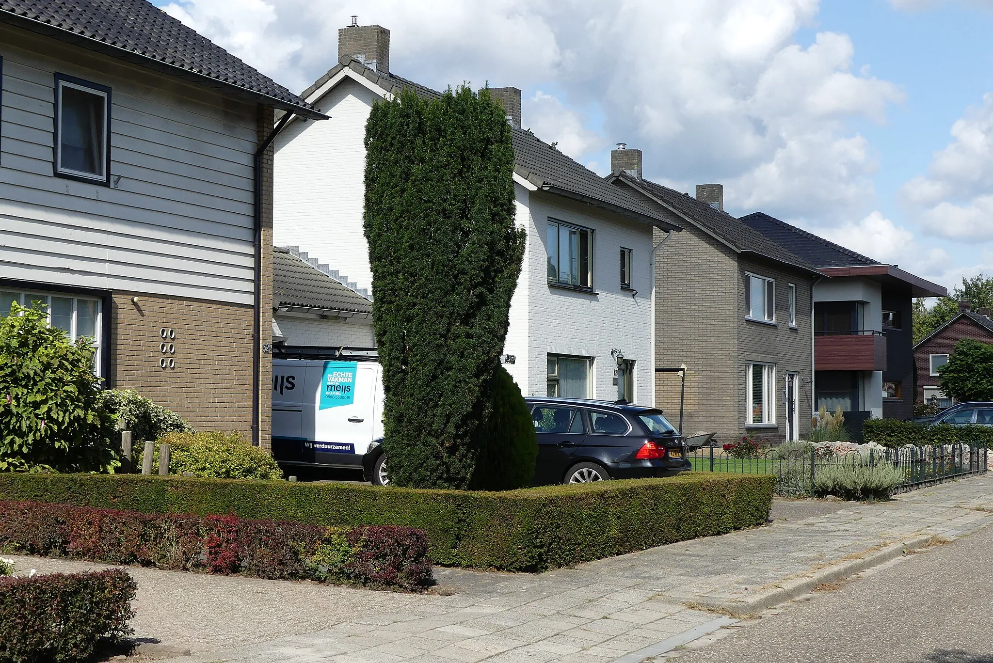 Photo showing: Zicht op woningen in een deel van de Kampstraat in Someren-Eind