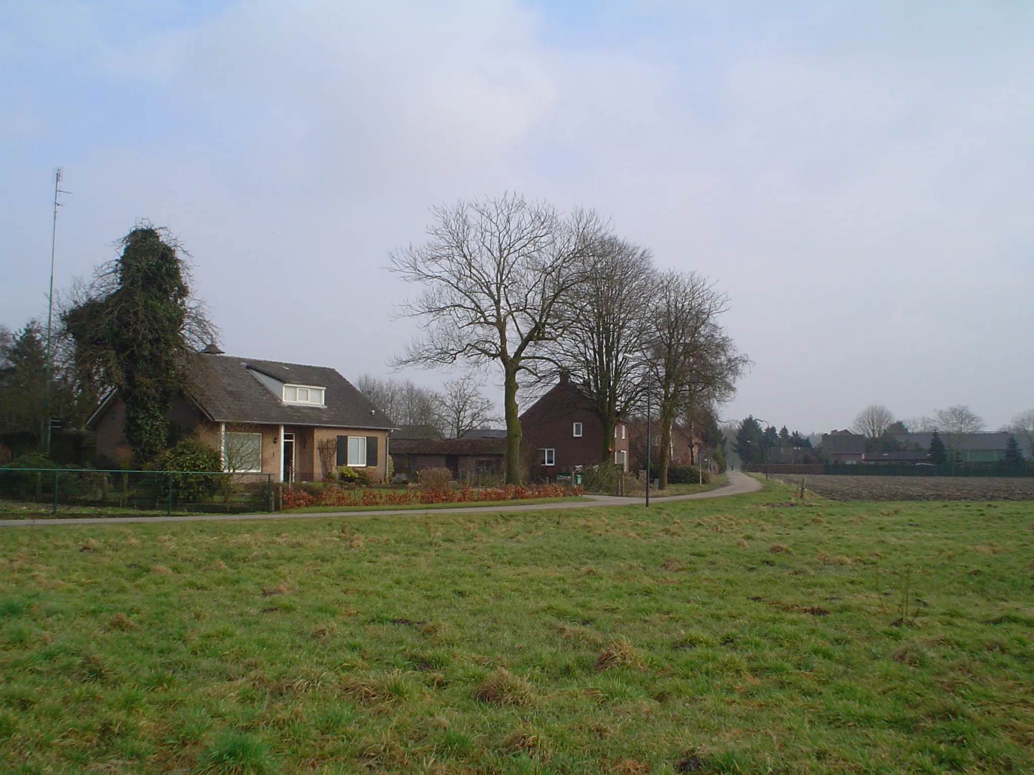 Photo showing: View from the Knegselseweg on the hamlet Schoot, near Veldhoven, the Netherlands