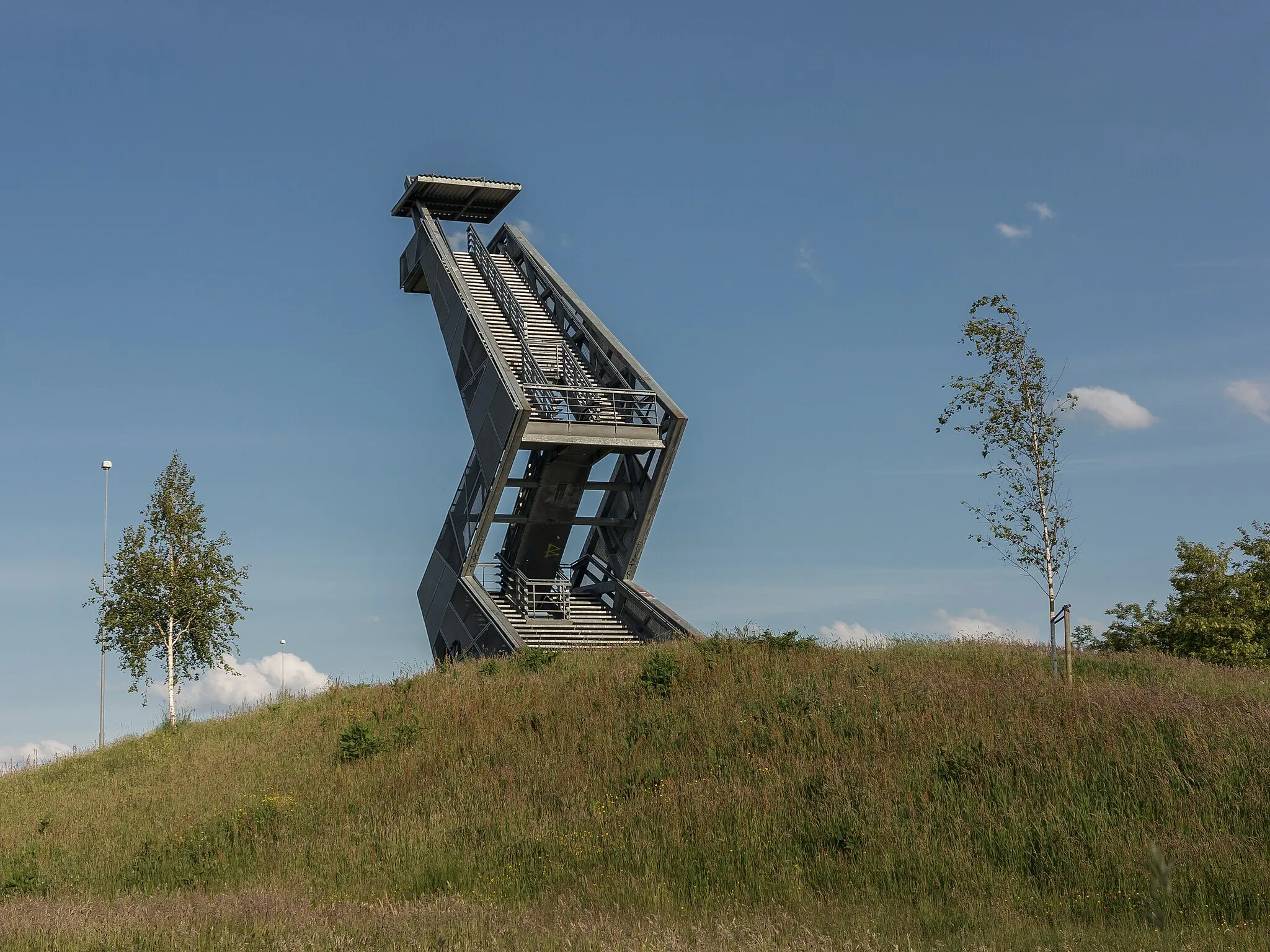 Photo showing: Breda, sculpture near Vinkenbergseweg, Bliksemschicht (A16)