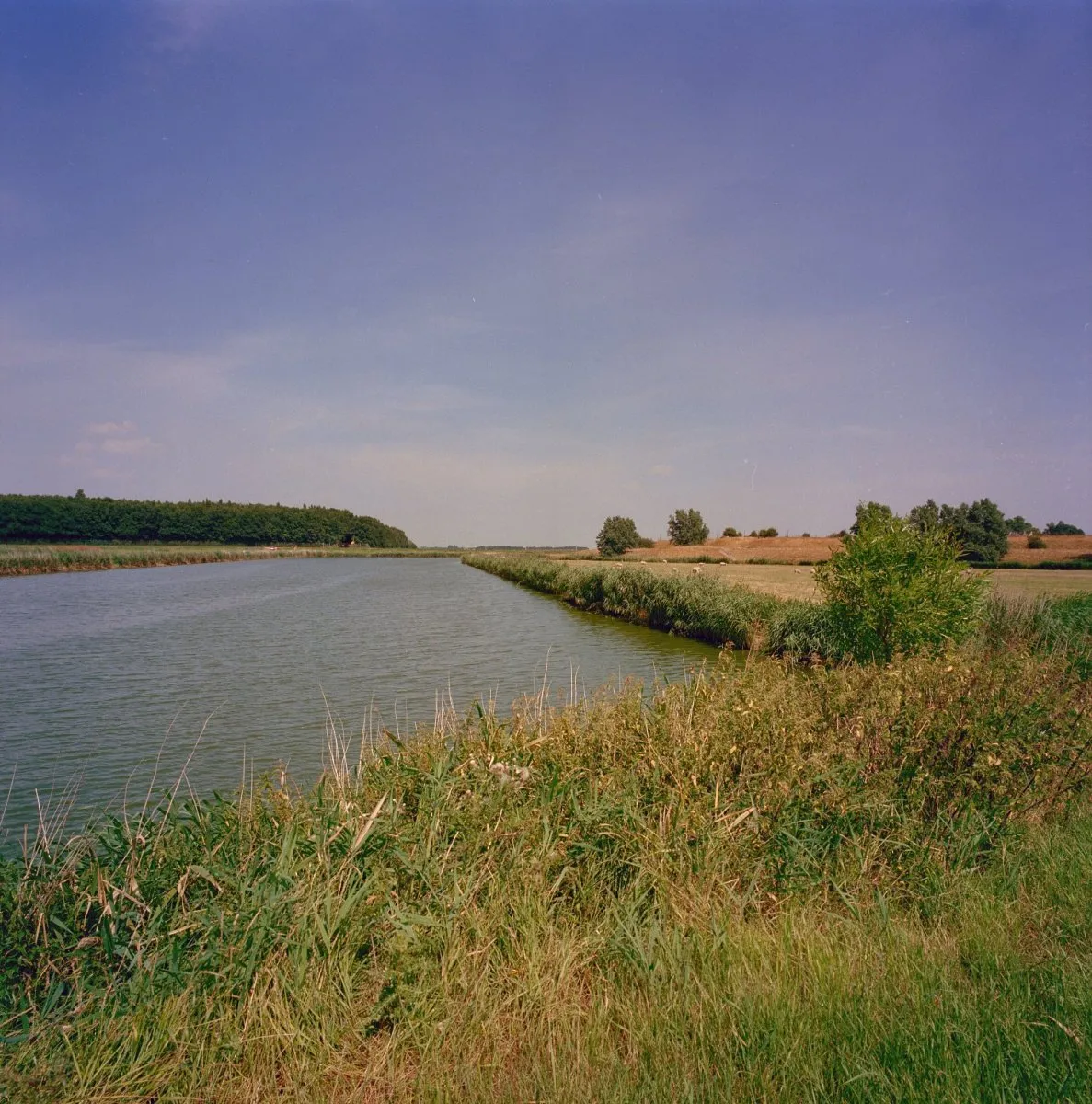 Photo showing: Westbatterij Muiden: Inundatiekanaal van de Pijp naar de inundatiesluis in de Sint Aagtendijk