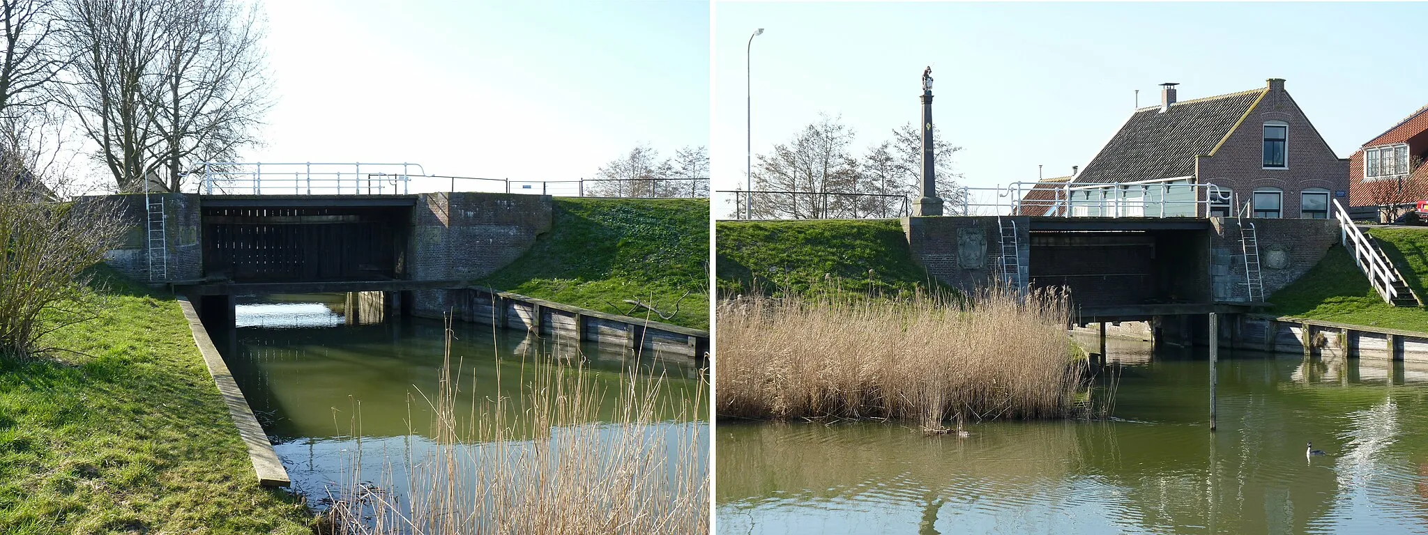 Photo showing: Schardam Zuider en Noordersluis