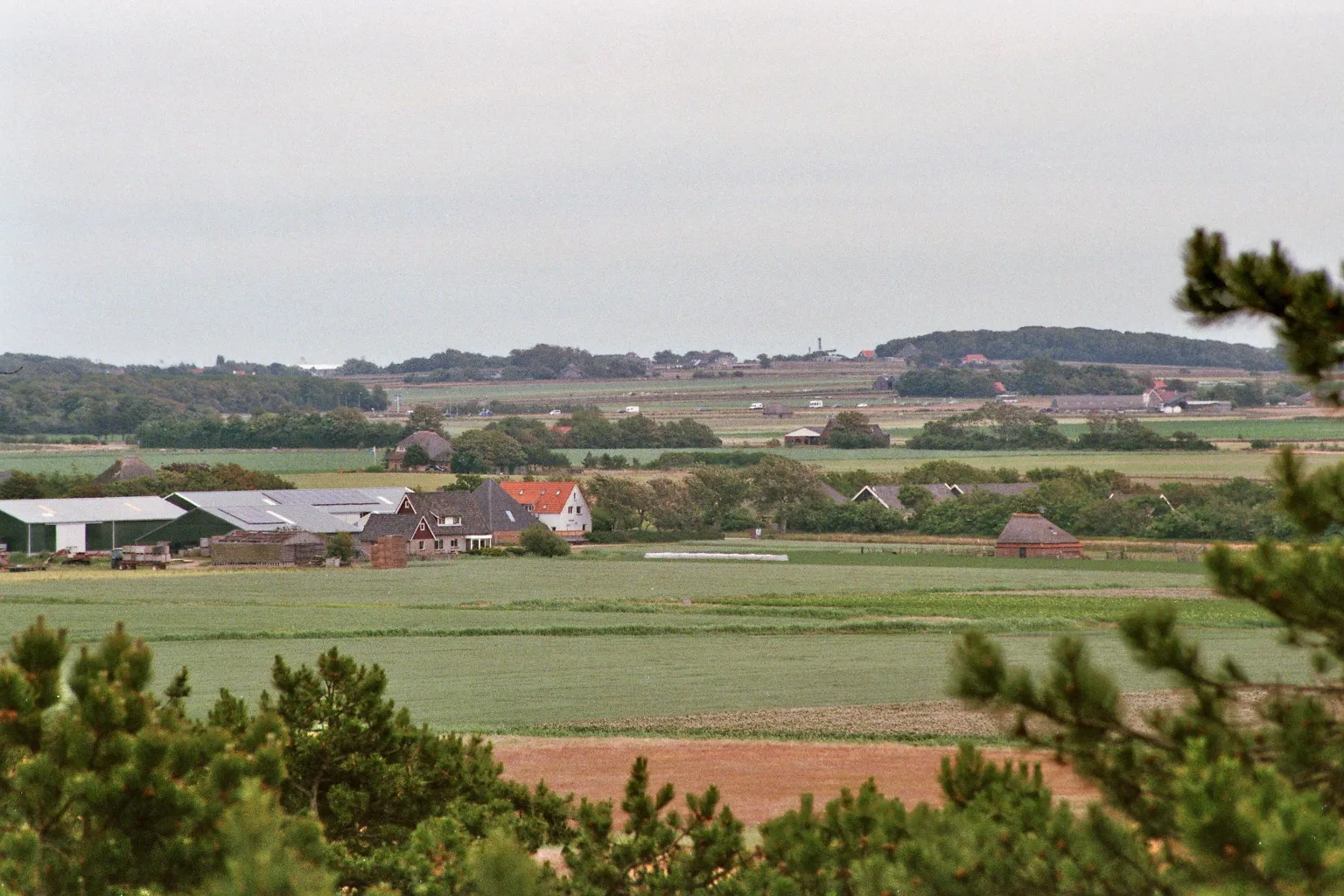 Photo showing: Seen from the Observation tower  "Fonteinsnol" in the sanddunes: The landscape Hoge Berg on the island Texel.
Camera: Canon Eos 3000
Film: Fujifilm Superia X-tra 400 ISO

Lens: Tamron AF70-300mm