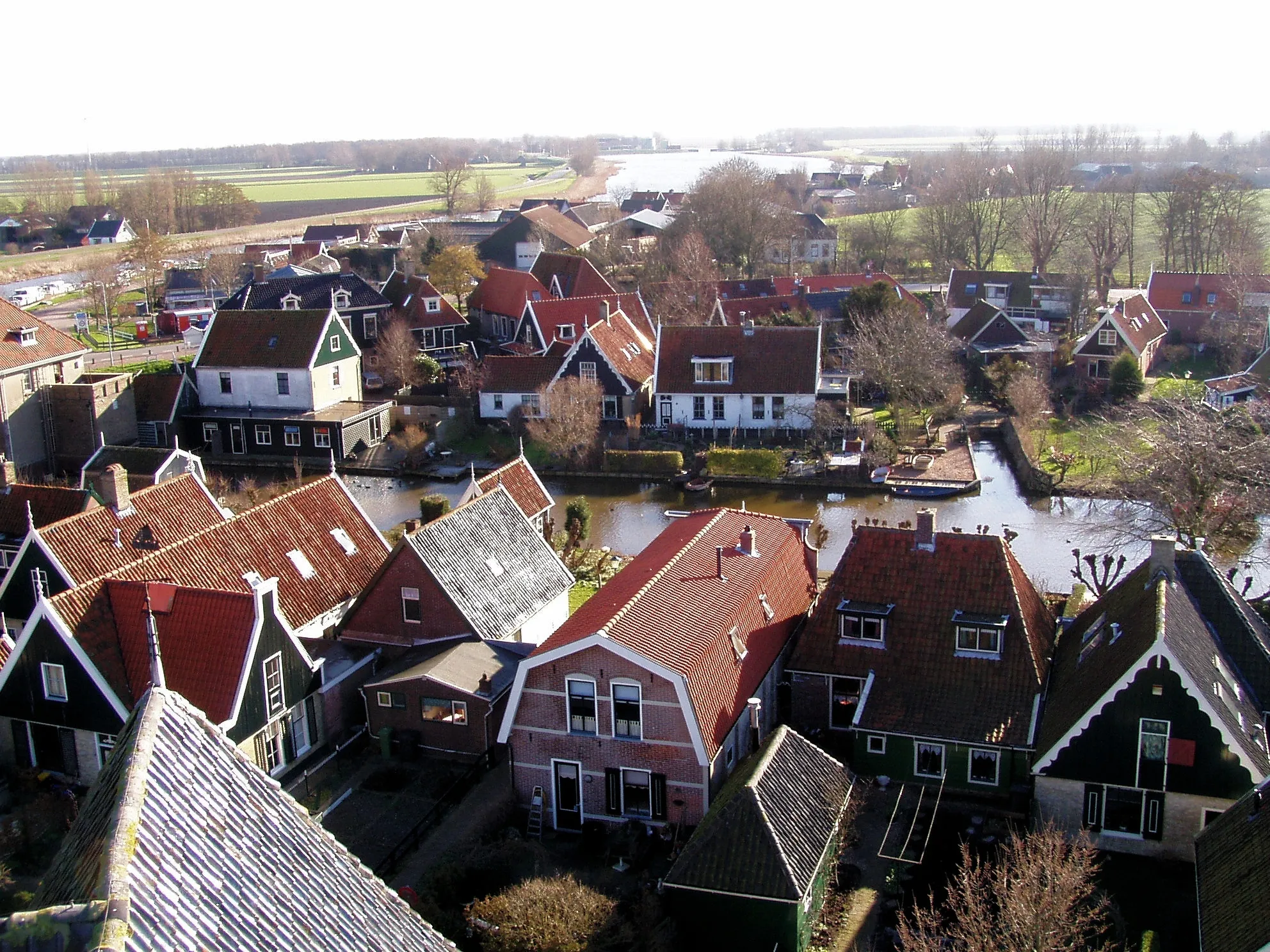 Photo showing: Het Keern te Kolhorn, gezien vanaf de Laurenskerk