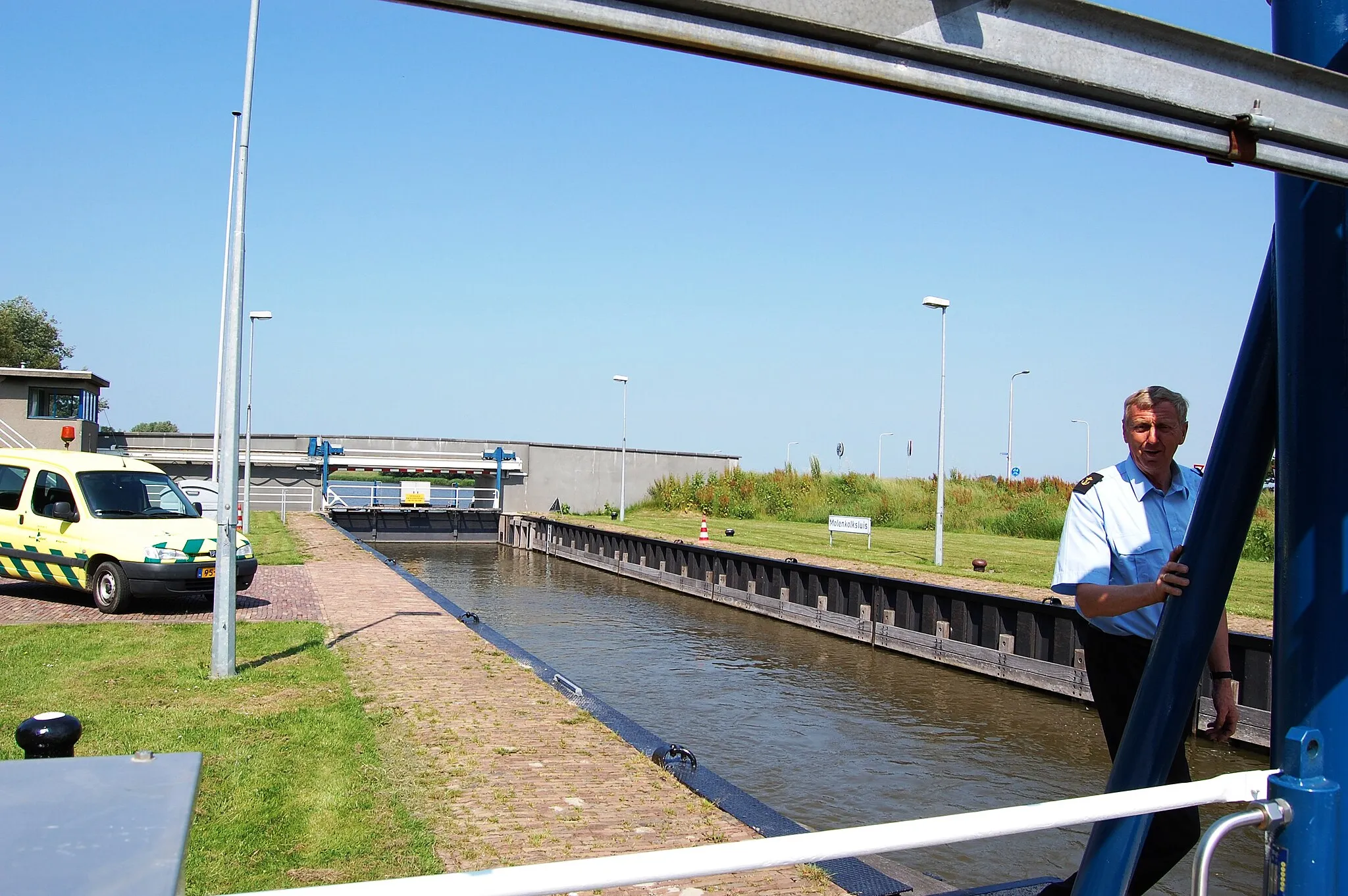 Photo showing: De Molenkolksluis te Kolhorn in het Kanaal Schagen-Kolhorn