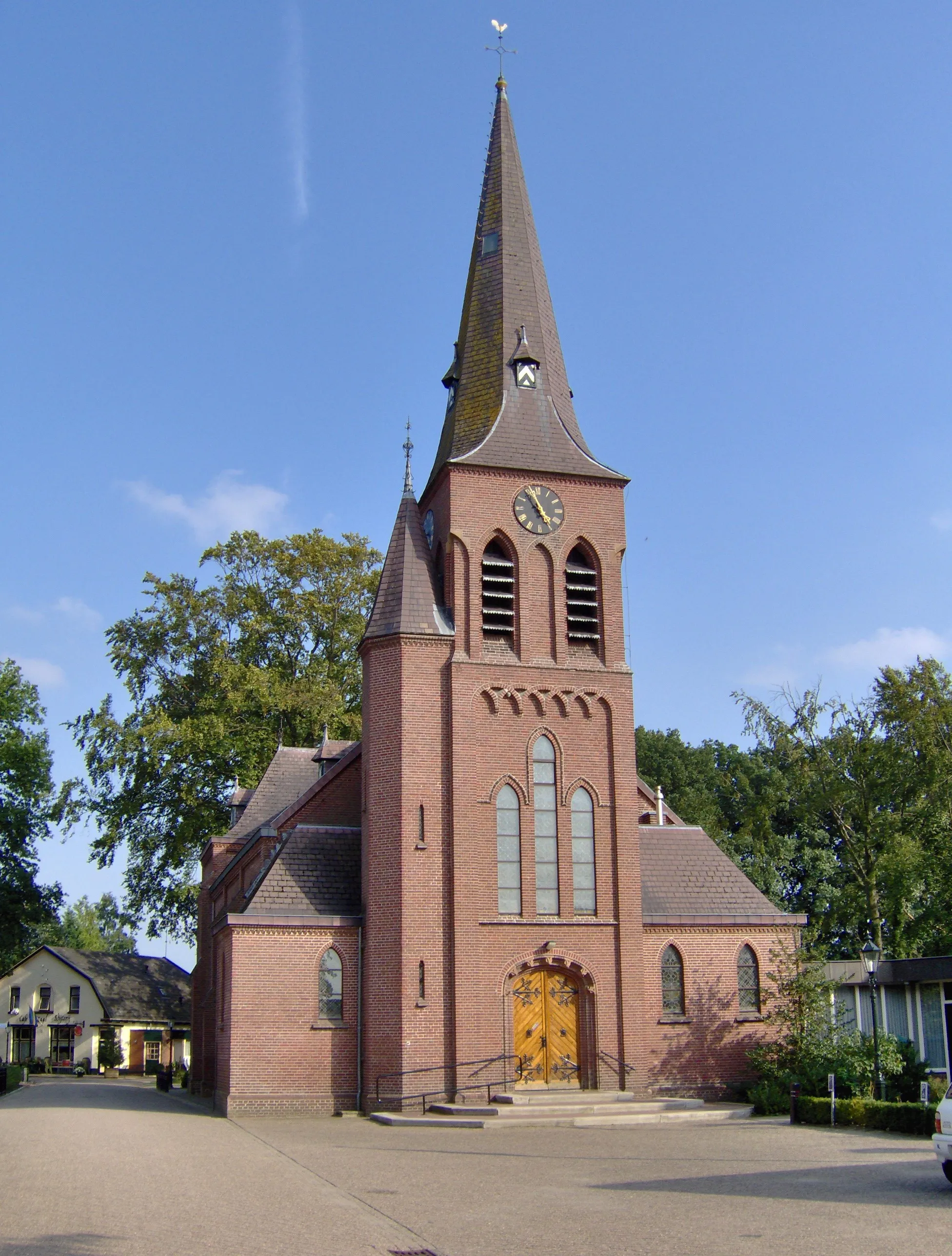 Photo showing: The St. Stephanus Church of Hertme, a little village in the municipality of Borne, Netherlands; built in 1903, design by Wolter te Riele