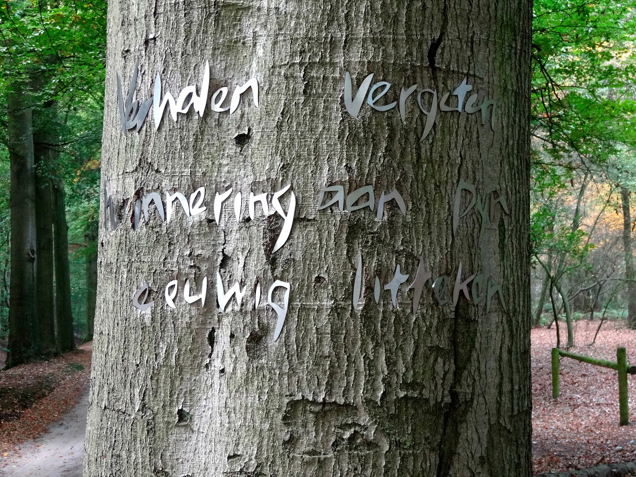 Photo showing: Littekens van geweld door Tjallie Kooistra landgoed Mataram