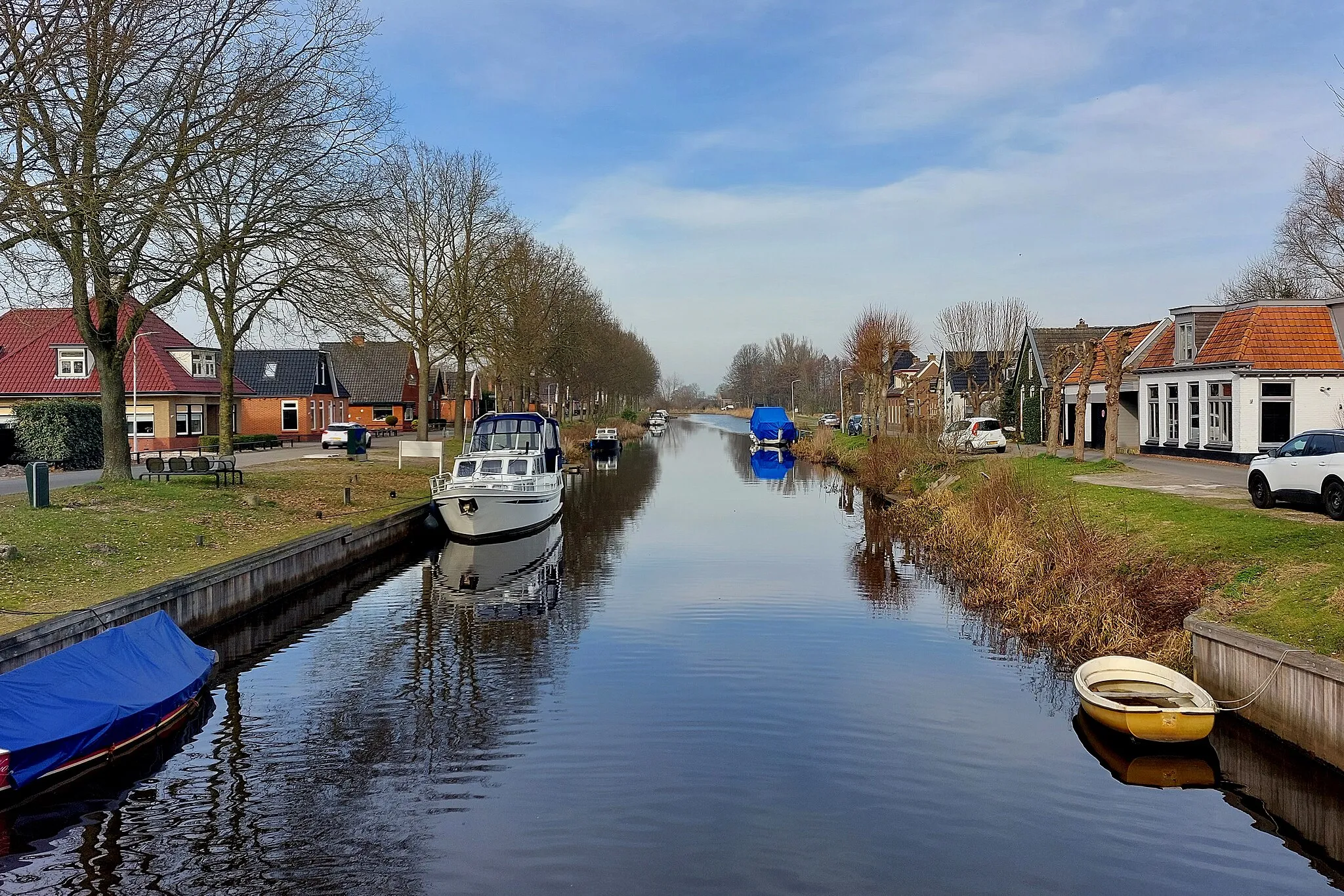 Photo showing: Terwispel, Nije Feart (lofts Alde Dyk, rjochts Kolderveen)