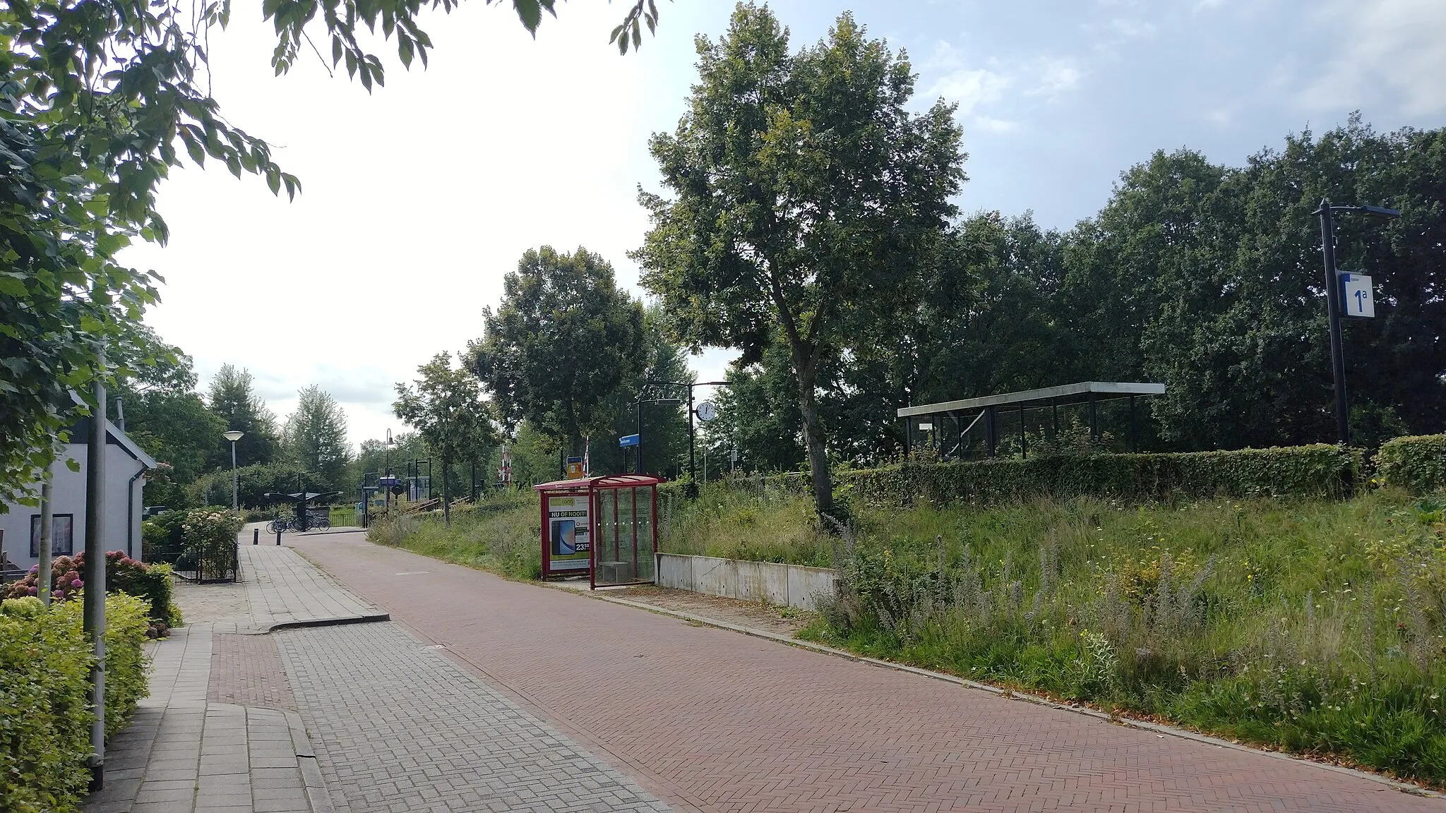 Photo showing: Platform 1b of Daarlerveen station, seen from the road.