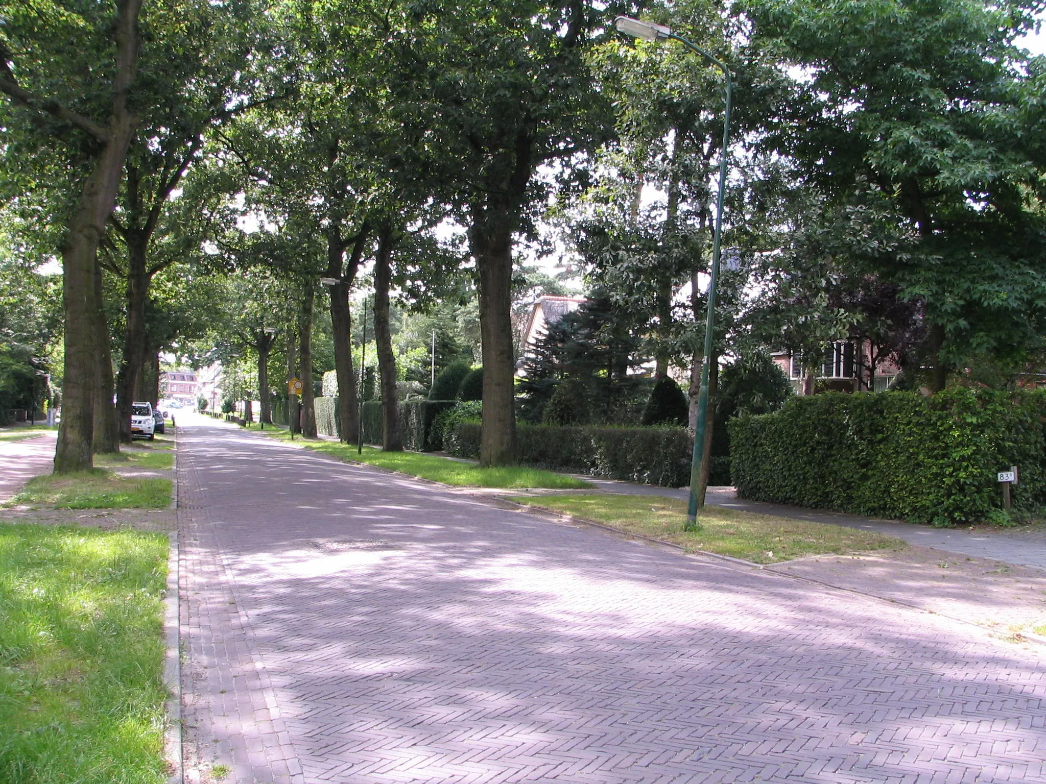 Photo showing: Julianalaan, Bilthoven (municipality De Bilt, The Netherlands). Date: August 2012. In the direction of the village.